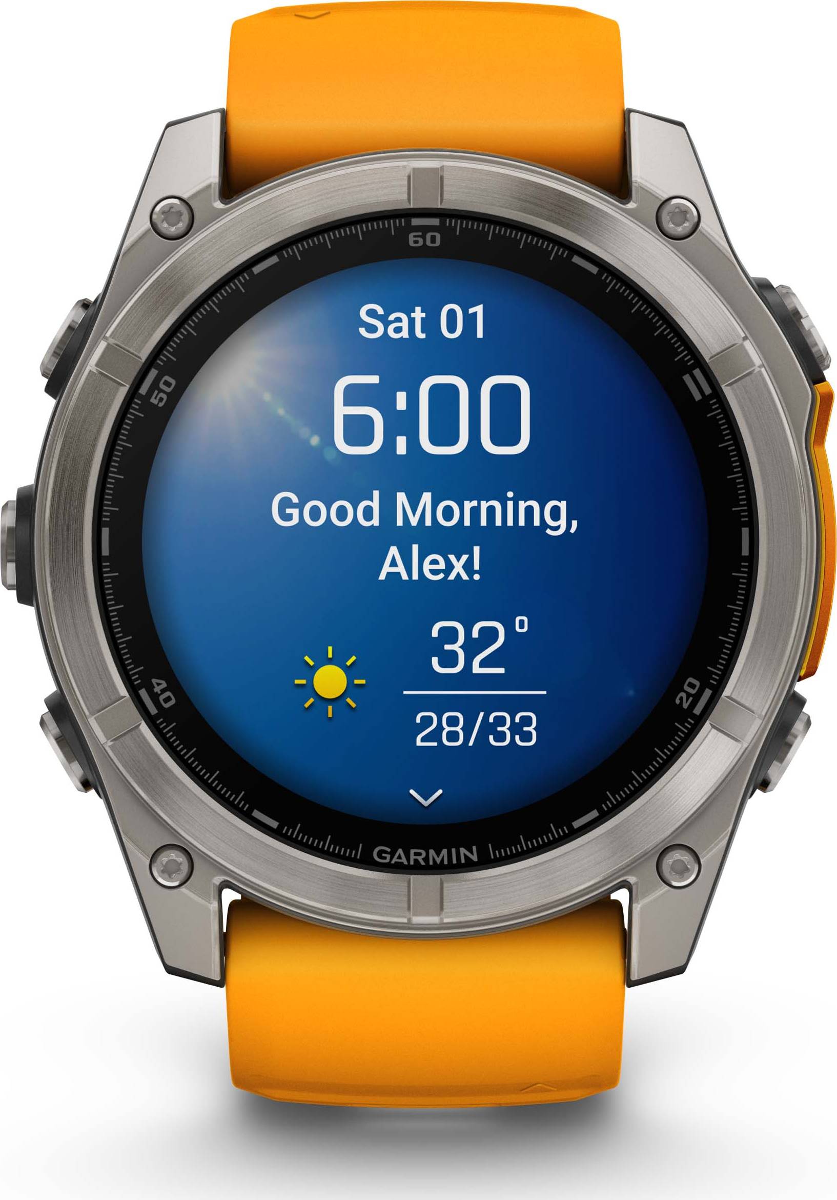 Garmin Fenix 8 51mm Amoled Sapphire - Spark Orange
