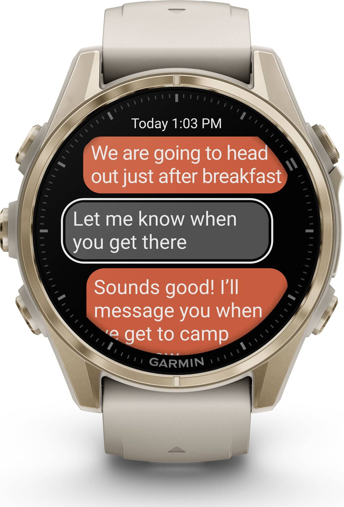 Garmin Fenix 8 43mm Amoled - Sapphire Soft Gold