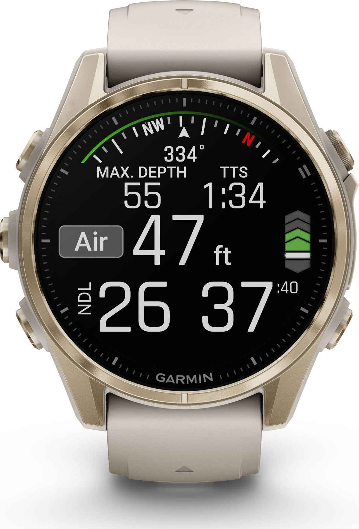 Garmin Fenix 8 43mm Amoled - Sapphire Soft Gold