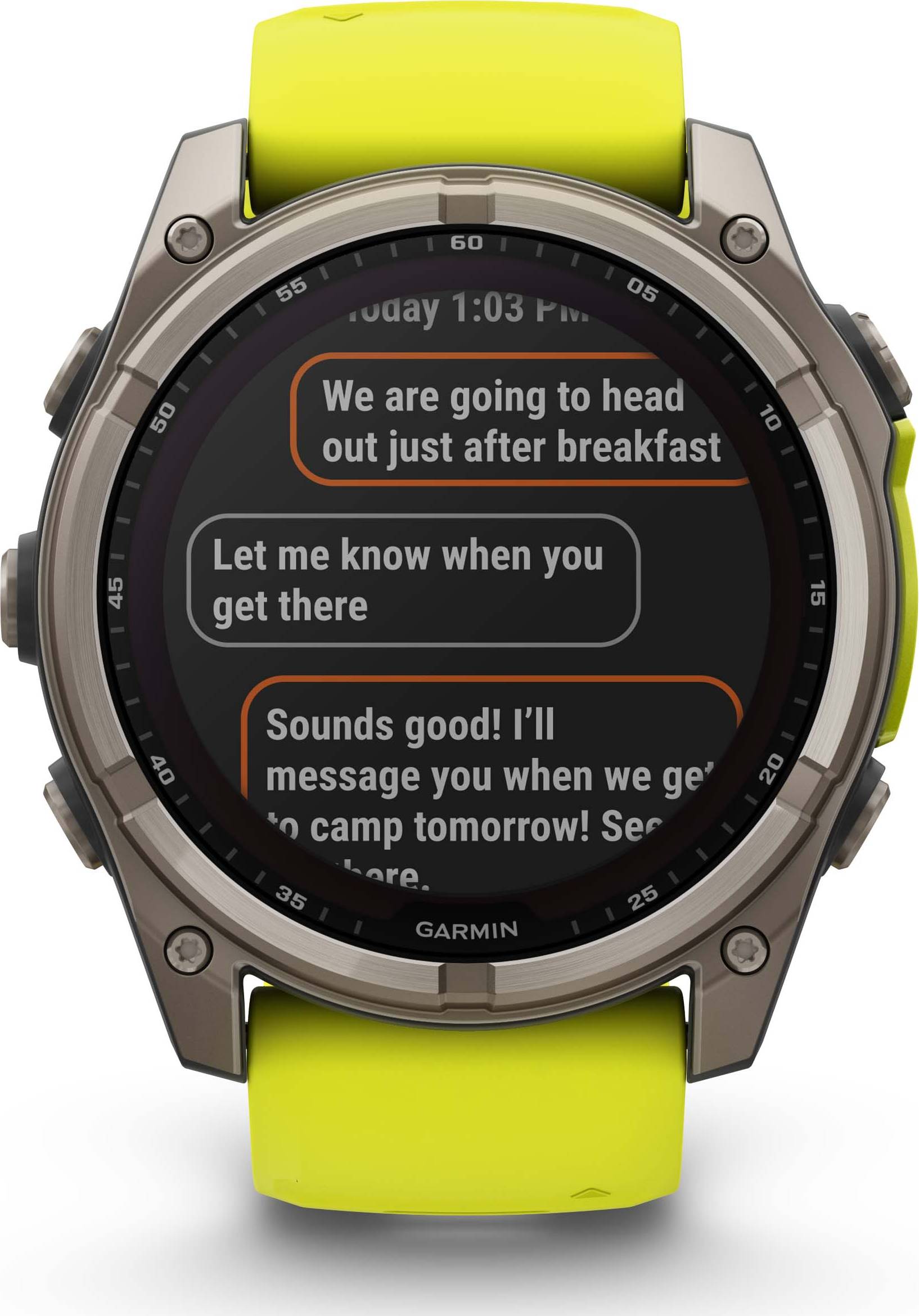 Garmin Fenix 8 51mm Solar Sapphire - Amp Yellow