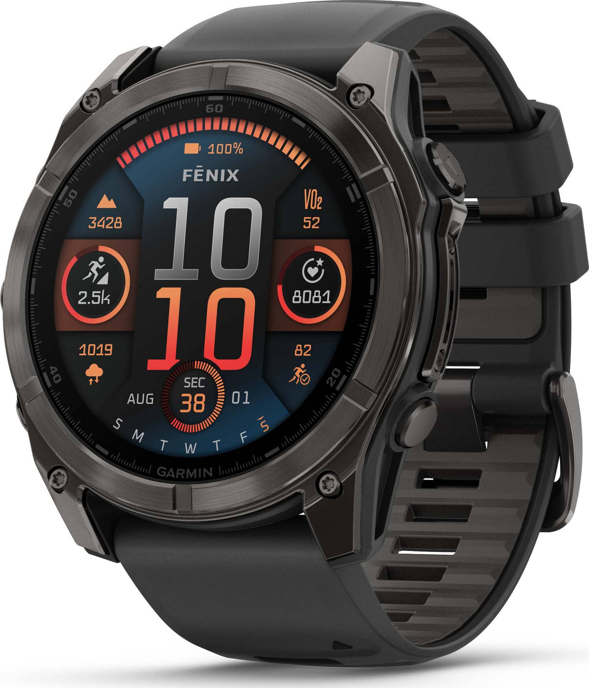 Garmin Fenix 8 51mm Amoled Sapphire- Carbon Gray