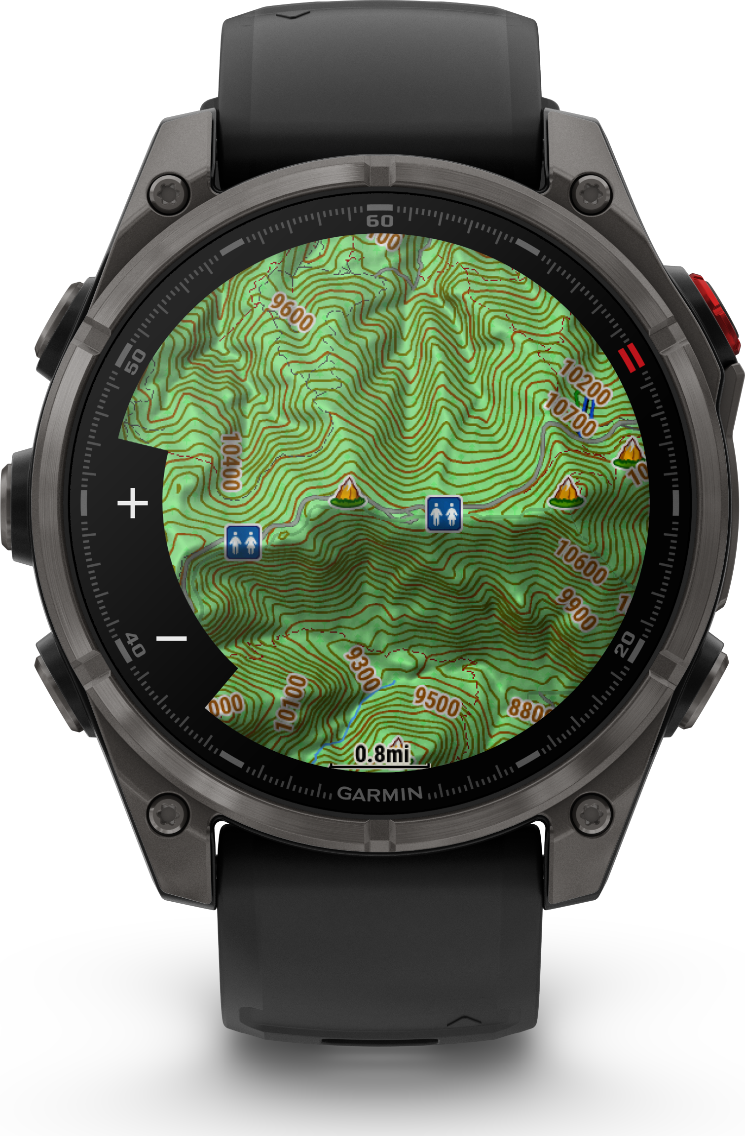 Garmin Fenix 8 47mm Solar Sapphire - Gris carbone