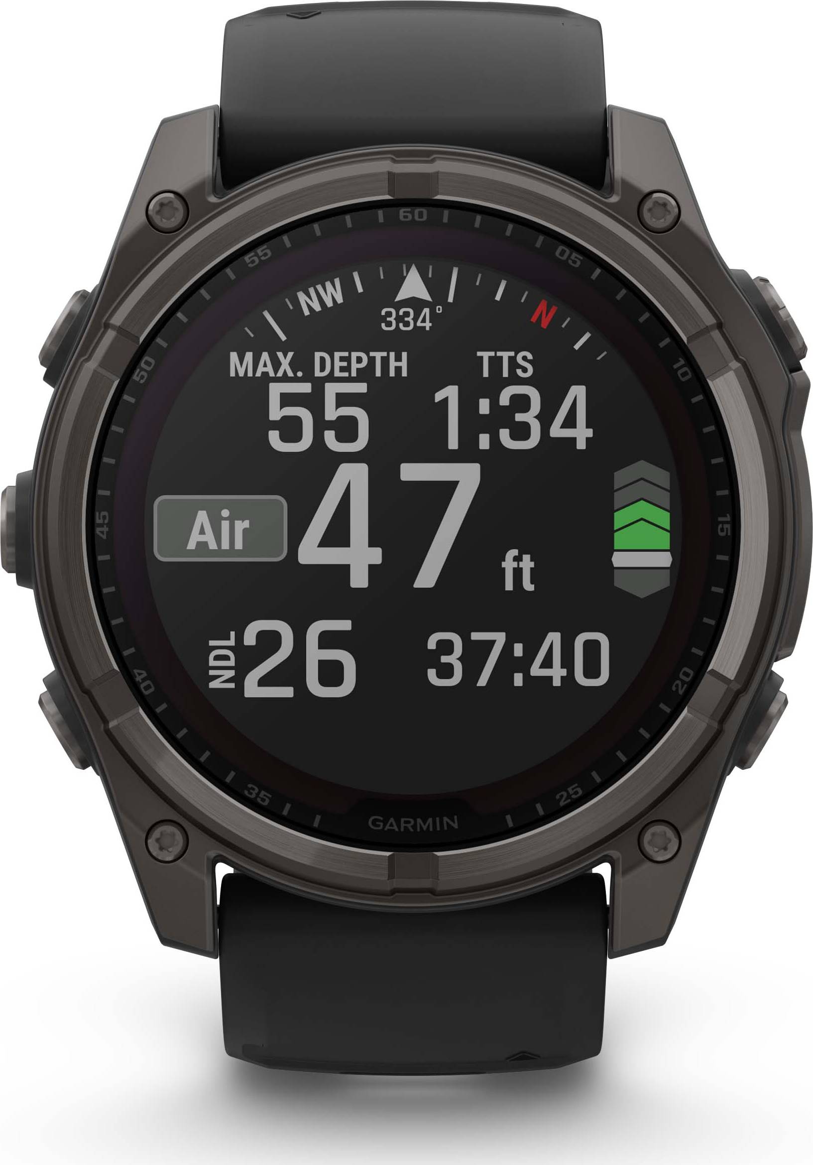 Garmin Fenix 8 51mm Solar Sapphire - Gris carbone