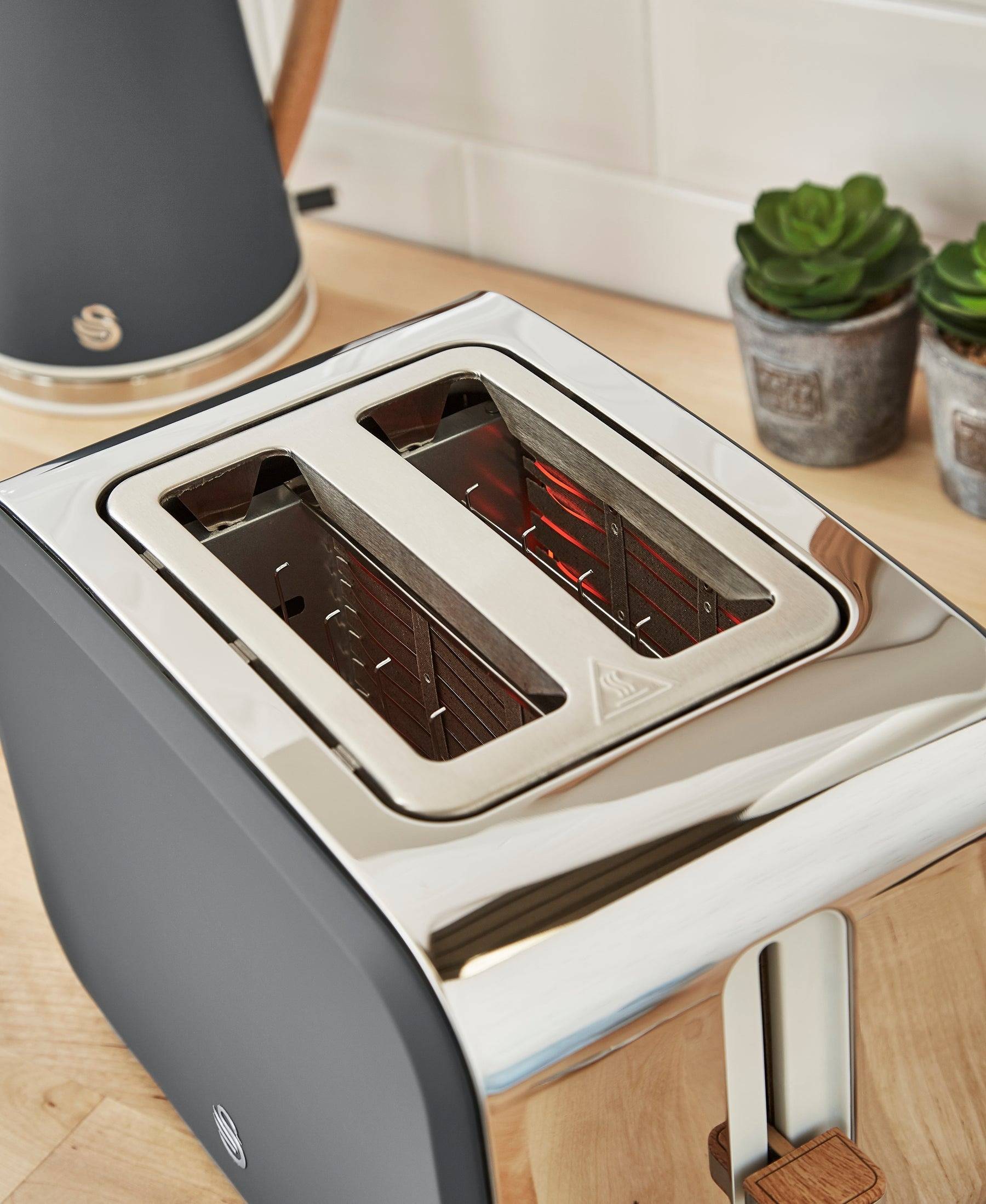 Grille-pain 2 tranches Swan Nordic - Gris