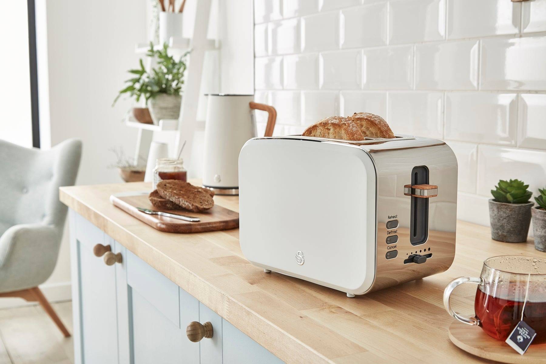 Swan Nordic 2 Slice Toaster - White