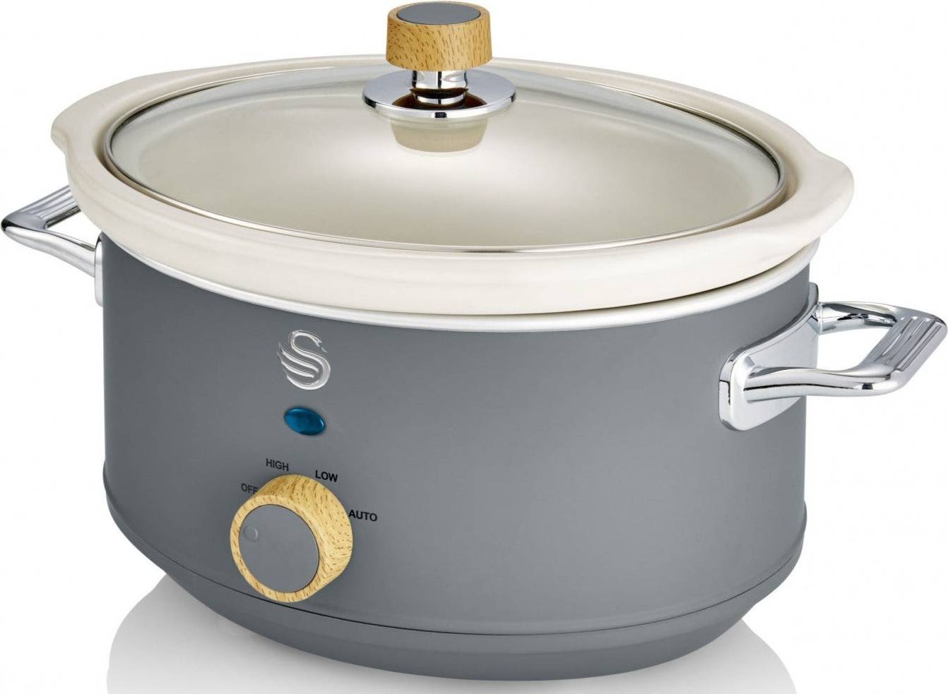 Swan 3.5L Nordic Slow Cooker - Grey