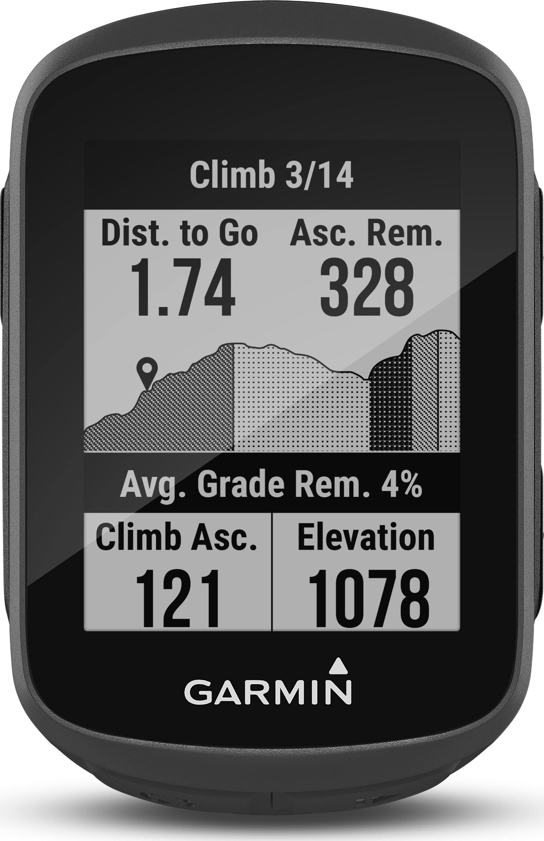 Ordinateur GPS Garmin Edge 130 Plus pour le vélo et le cyclisme - Noir
