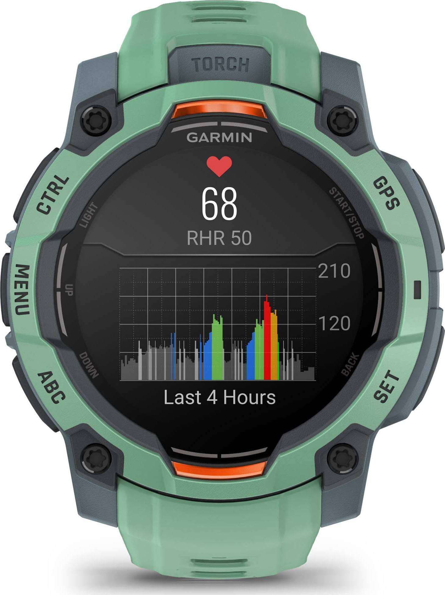 Garmin Instinct3 45mm Amoled Display Smartwatch-Neo Tropic