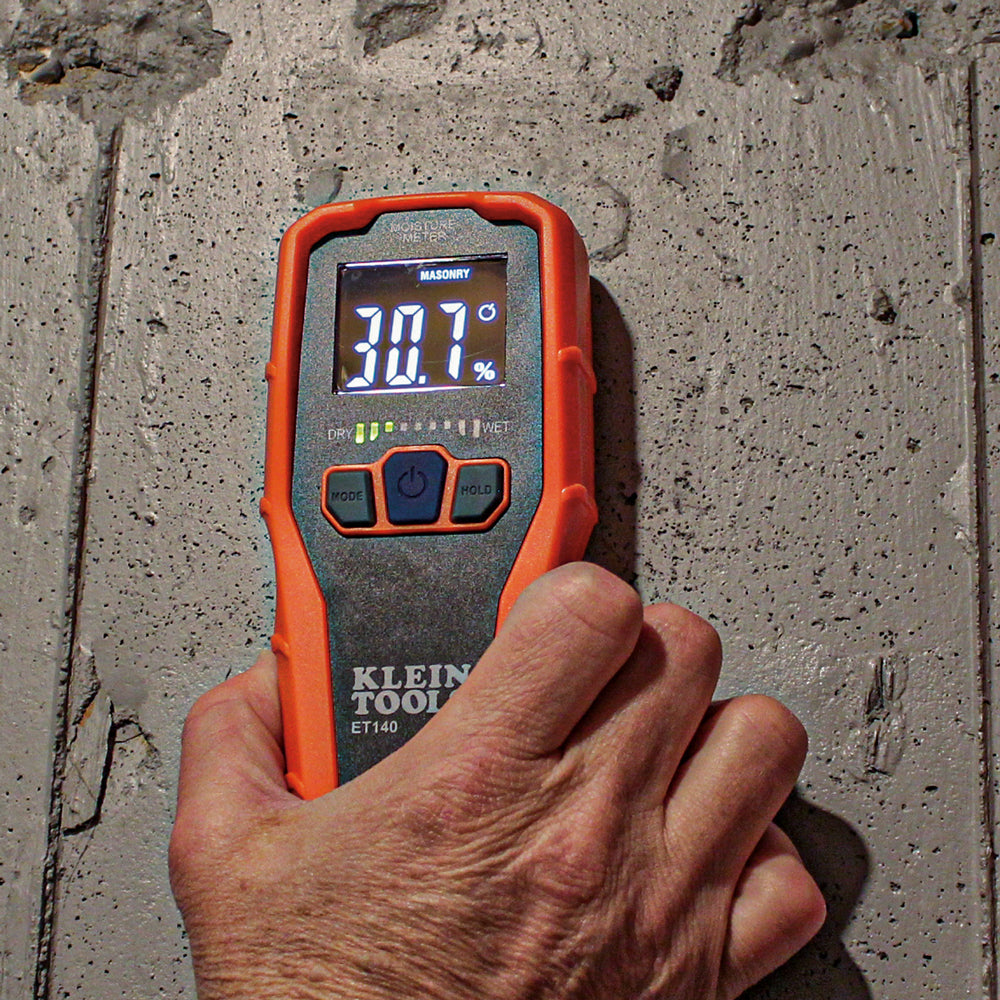 Klein Tools Pinless Water Leak Detector Moisture Meter 3/4' Below Surface