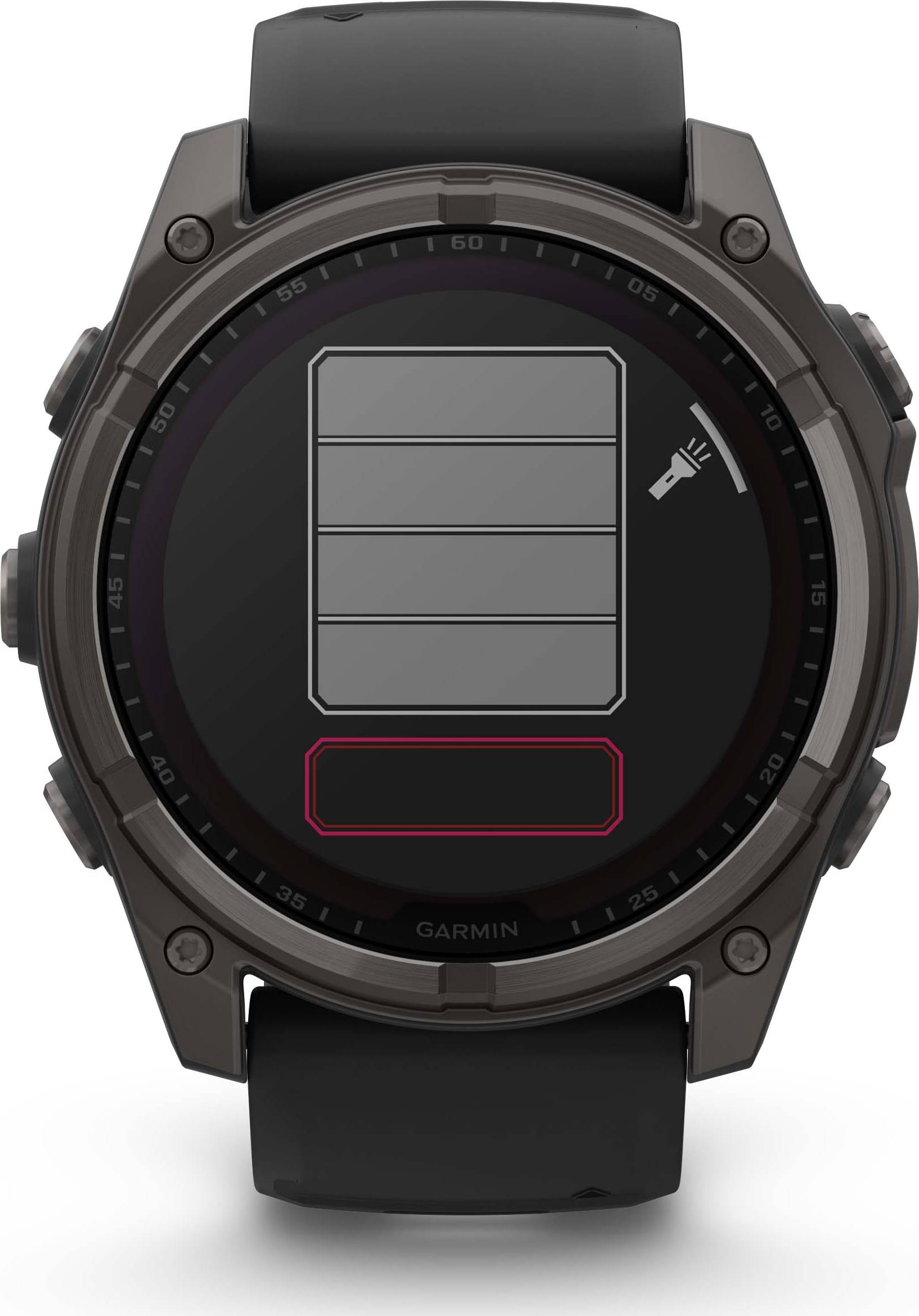 Garmin Fenix 8 51mm Solar Sapphire - Gris carbone