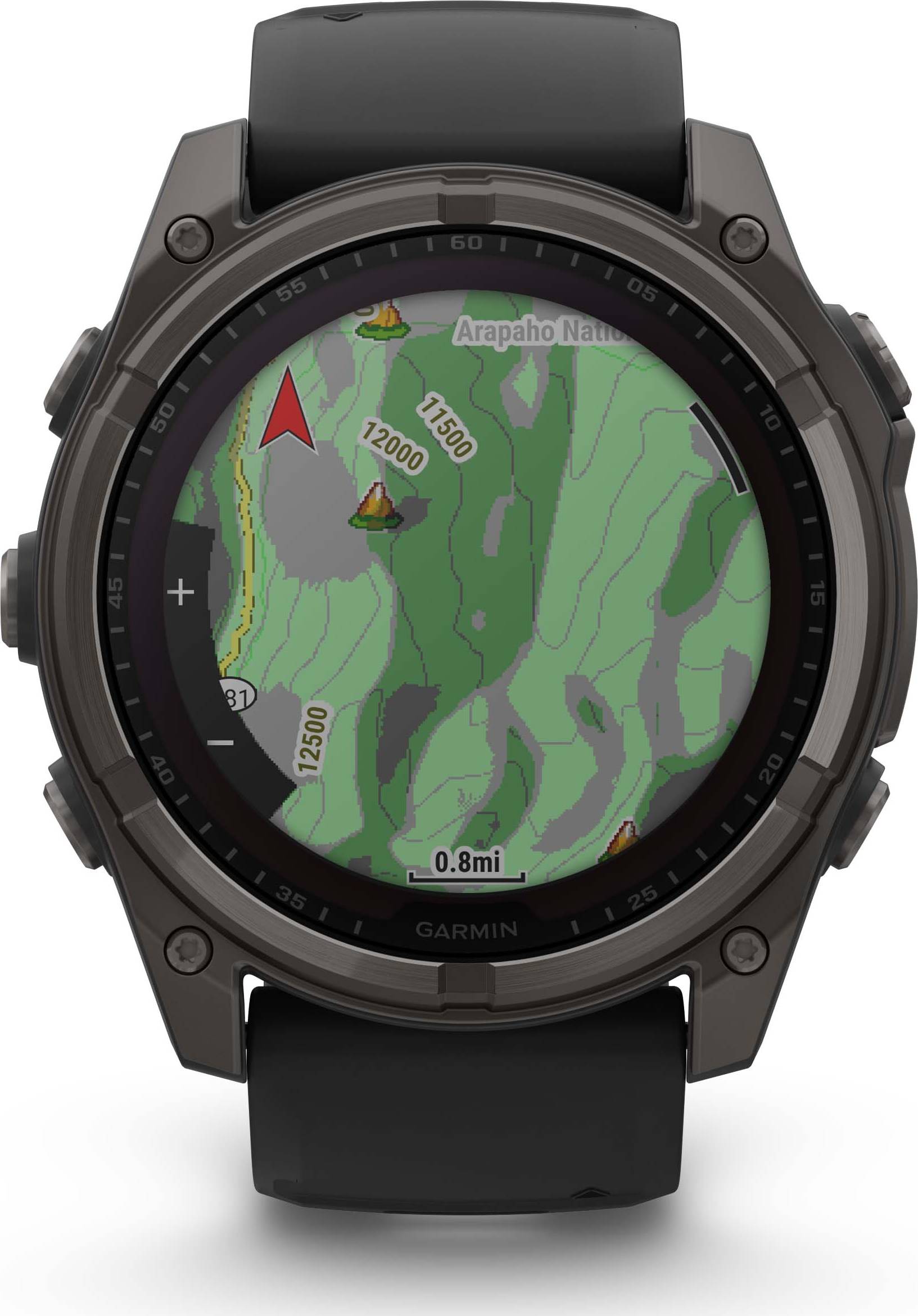 Garmin Fenix 8 51mm Solar Sapphire - Gris carbone