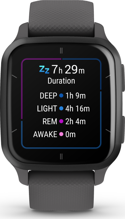 Garmin Venu Sq 2 GPS Smartwatch - Gris ardoise et gris ombre