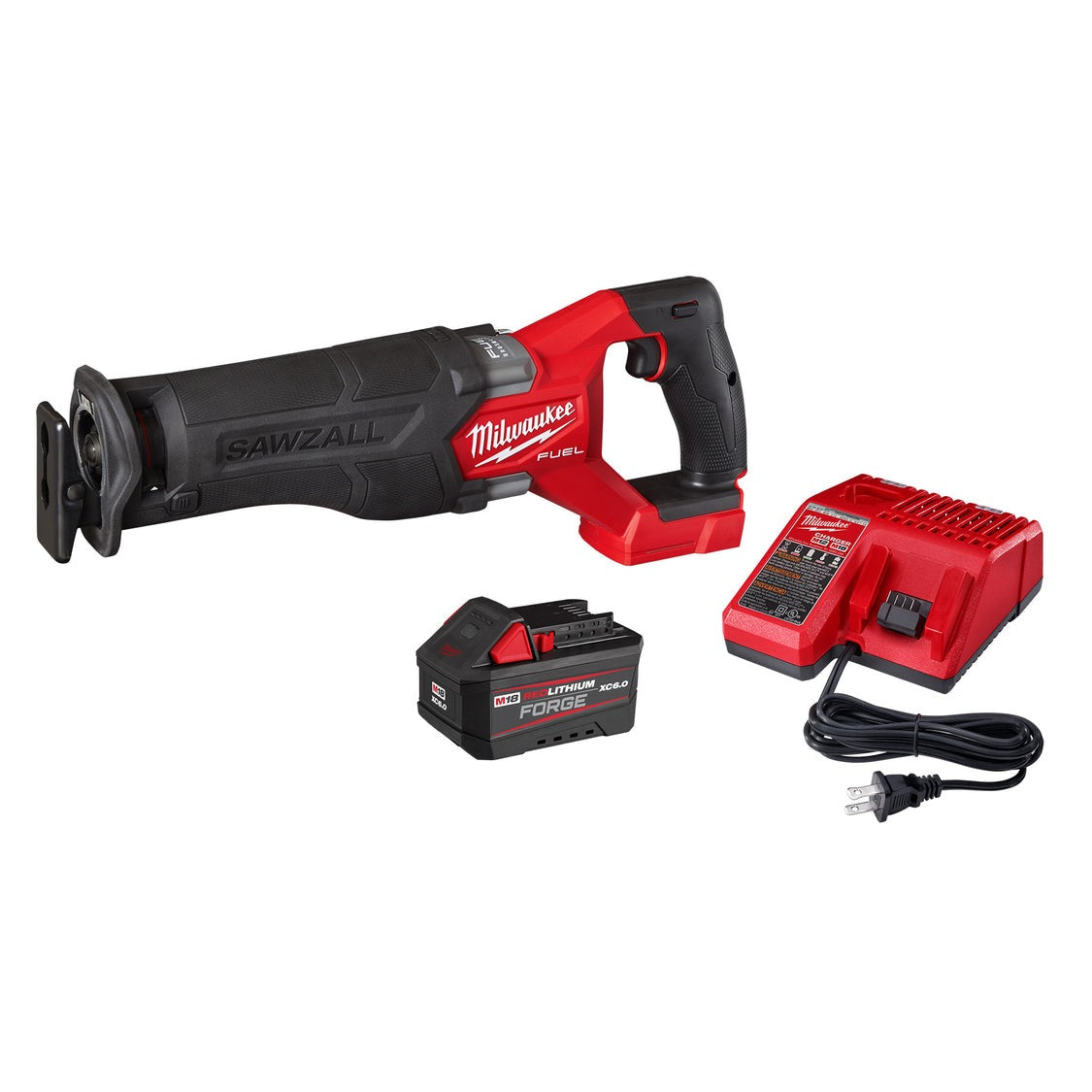 Milwaukee M18 Fuel 18V Lithium Ion Brushless Cordless Reciprocating Saw Kit - 5.0 Ah Battery