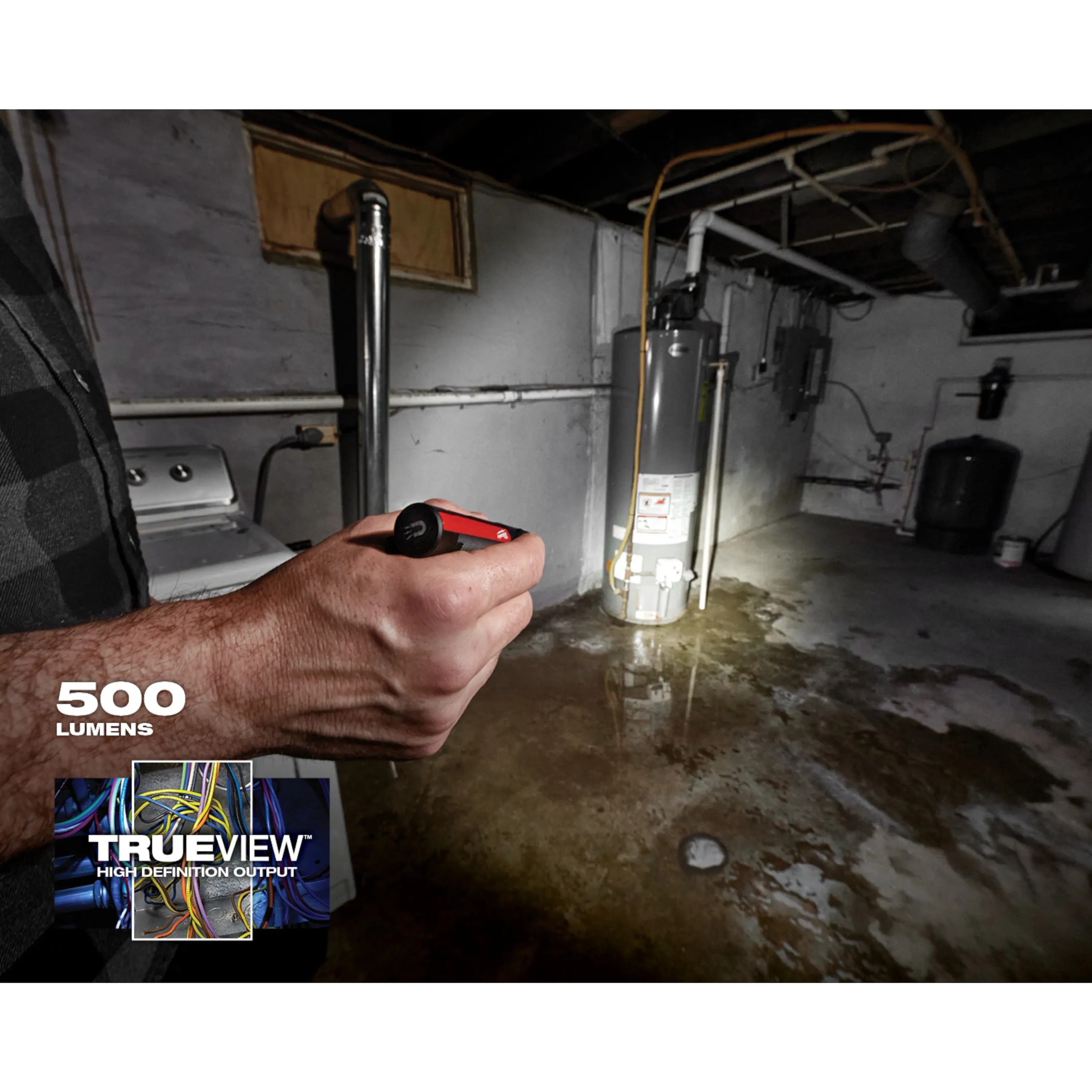 Milwaukee Electric 500L Carry Flashlight with Magnet Racharge