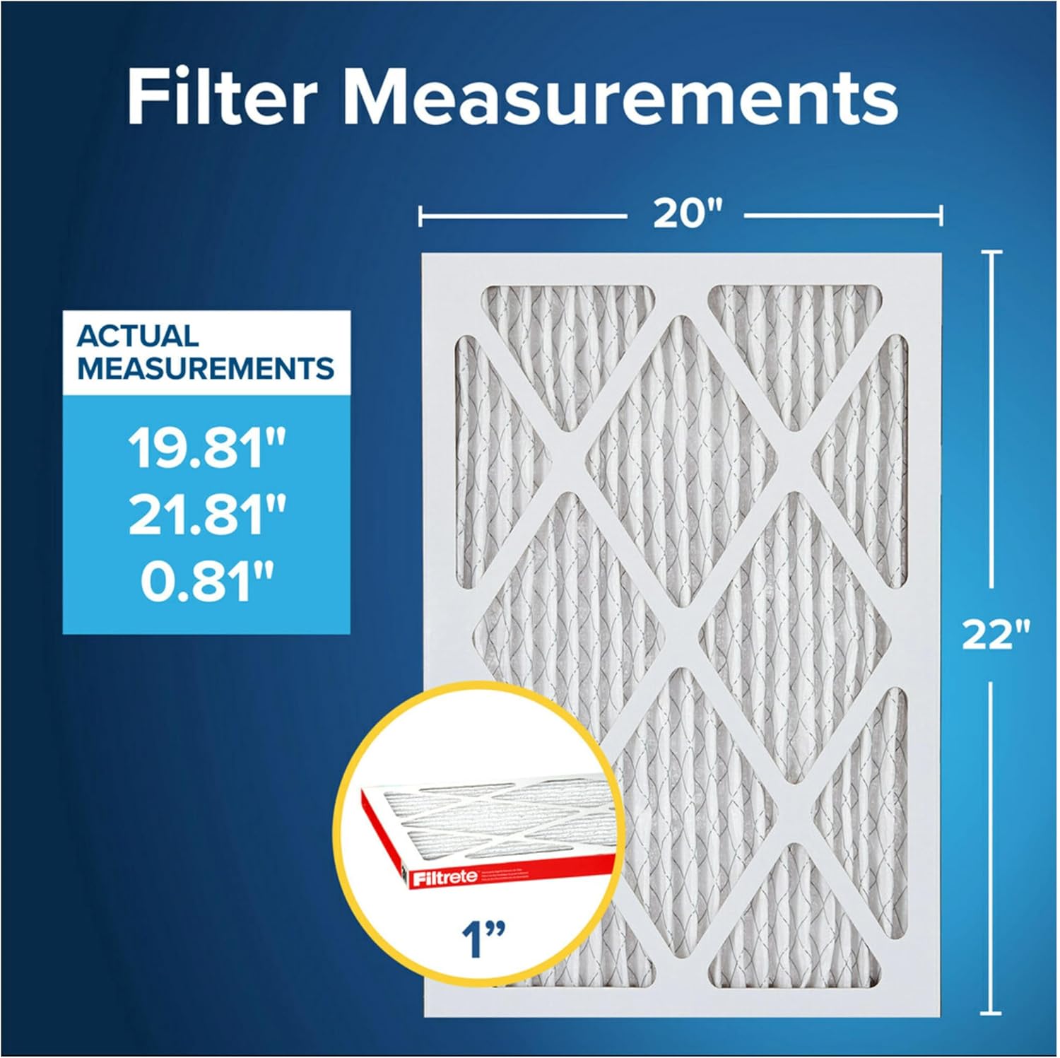 Filtrete 12 x 24 x 1 MPR1000 Furnace Filter - 6 Pack