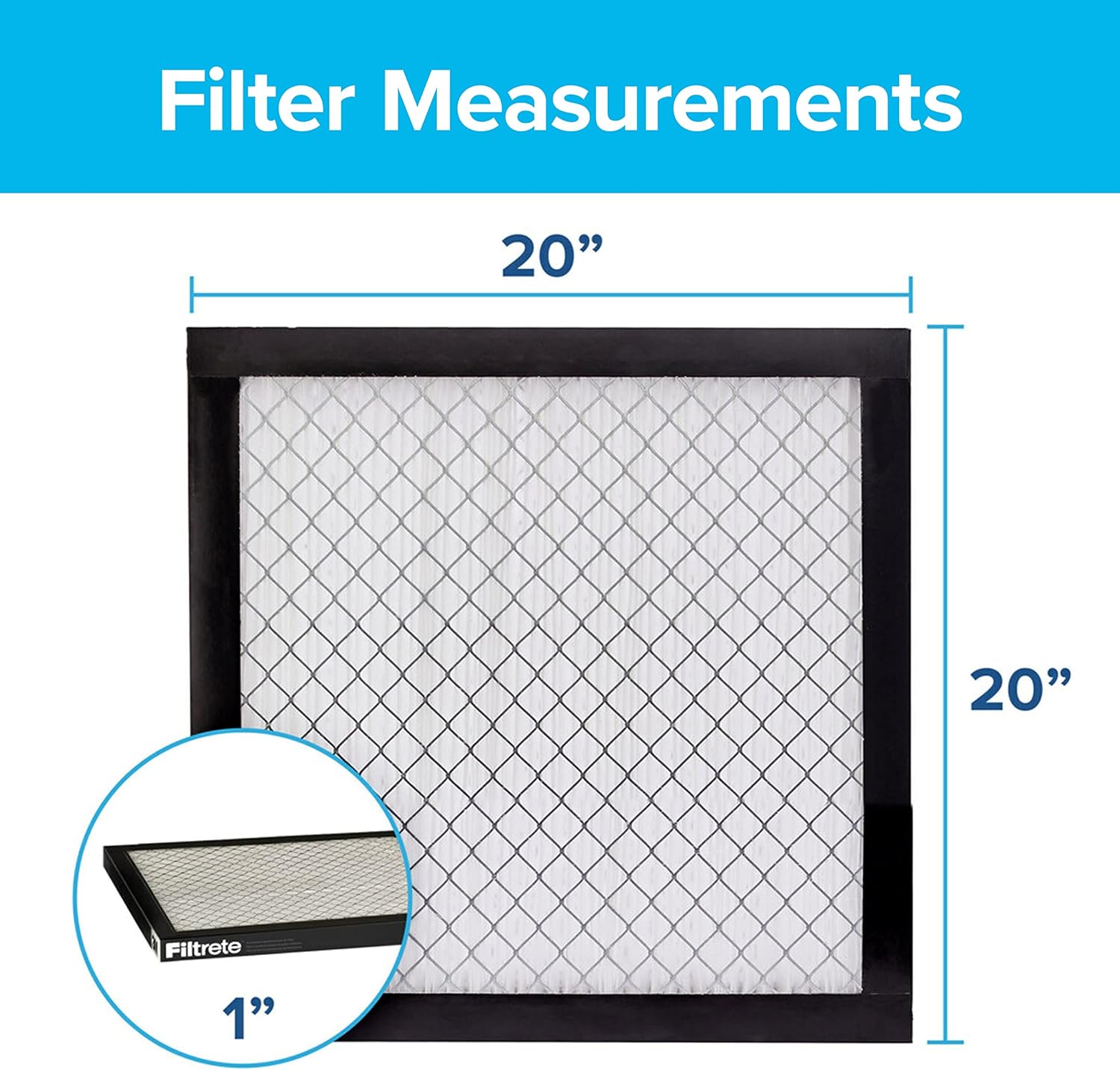Filtrete 20 x 20 x 1 MPR2500 Furnace Filter - 6 Pack
