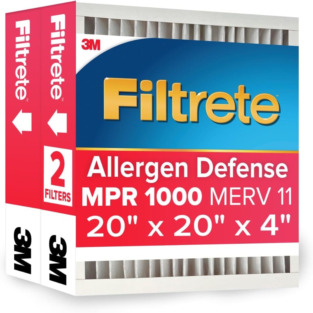 Filtrete 20 x 20 x 4 MPR1000 Furnace Filters - 2 Pack
