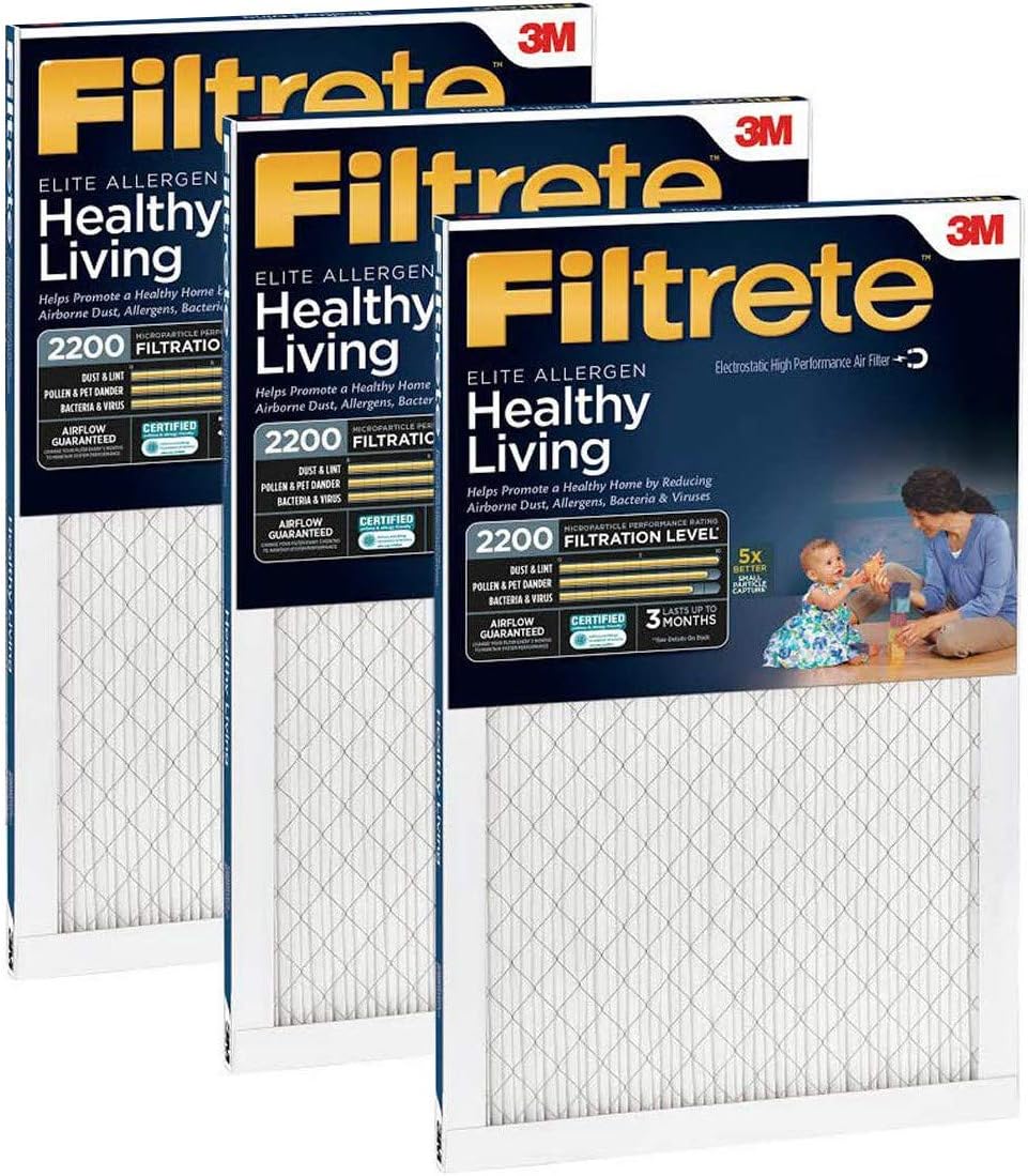 Filtrete 16 x 25 x 1 MPR 12200 Healthy Living - 3 Pack