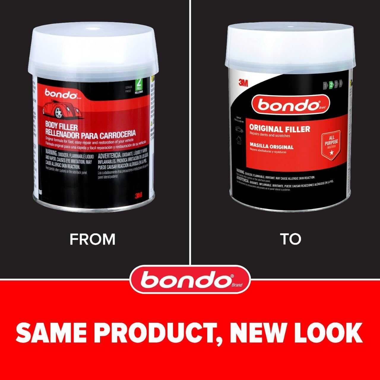 Bondo Remplissage de carrosserie 1.87Lb