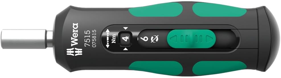 Wera Torque Screwdriver 1/4" x 2.0-6.0 Nm x 147.5 m  Kraftform Safe