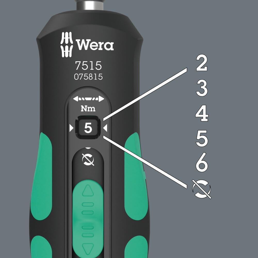 Wera Torque Screwdriver 1/4" x 2.0-6.0 Nm x 147.5 m Kraftform Safe