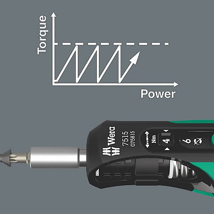 Wera Tournevis dynamométrique 1/4" x 2.0-6.0 Nm x 147.5 m Kraftform Safe
