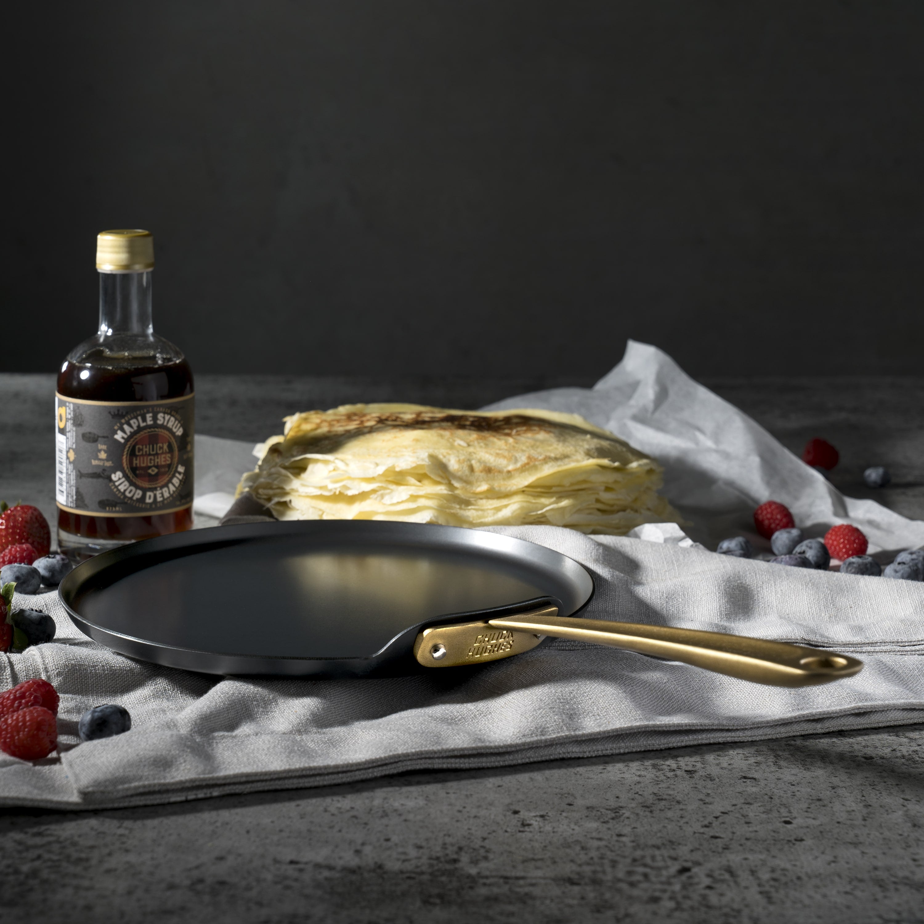 Chuck Hughes Crepe Pan Carbon Steel 10"