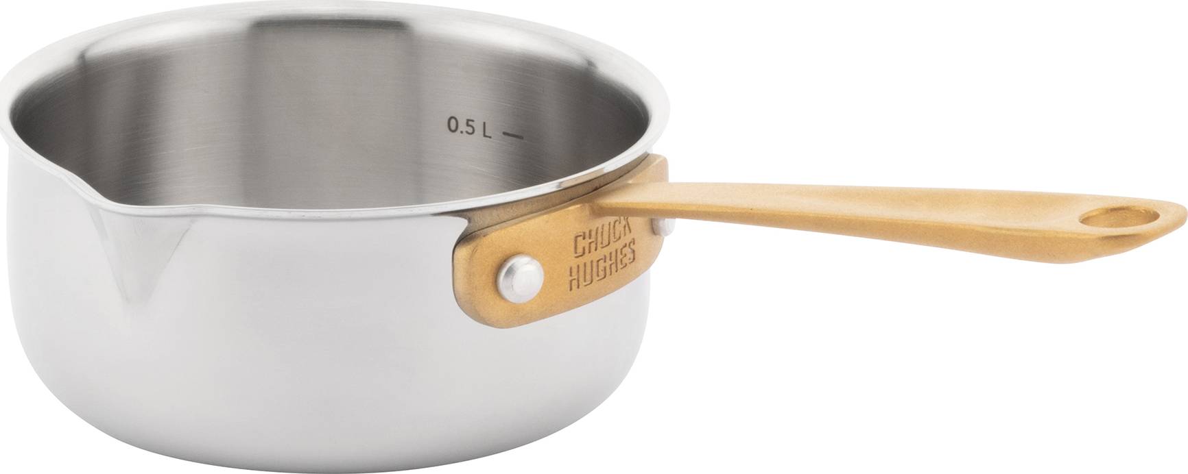 Chuck Hughes Cookware Set 3 Ply SS with Handles - 10 Pc