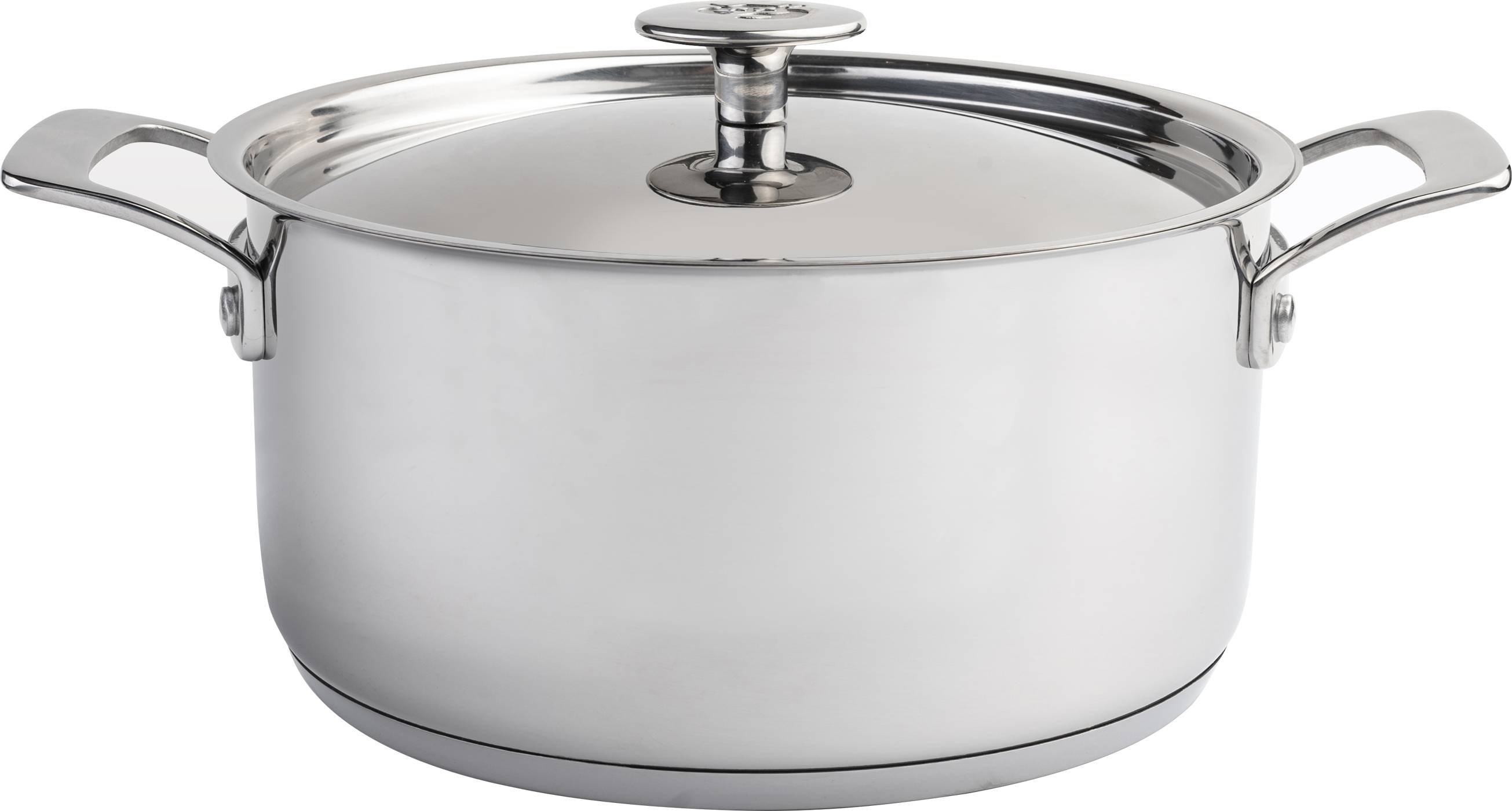 Batterie de cuisine Chuck Hughes en acier inoxydable 1 pli avec poignées - 10 pièces