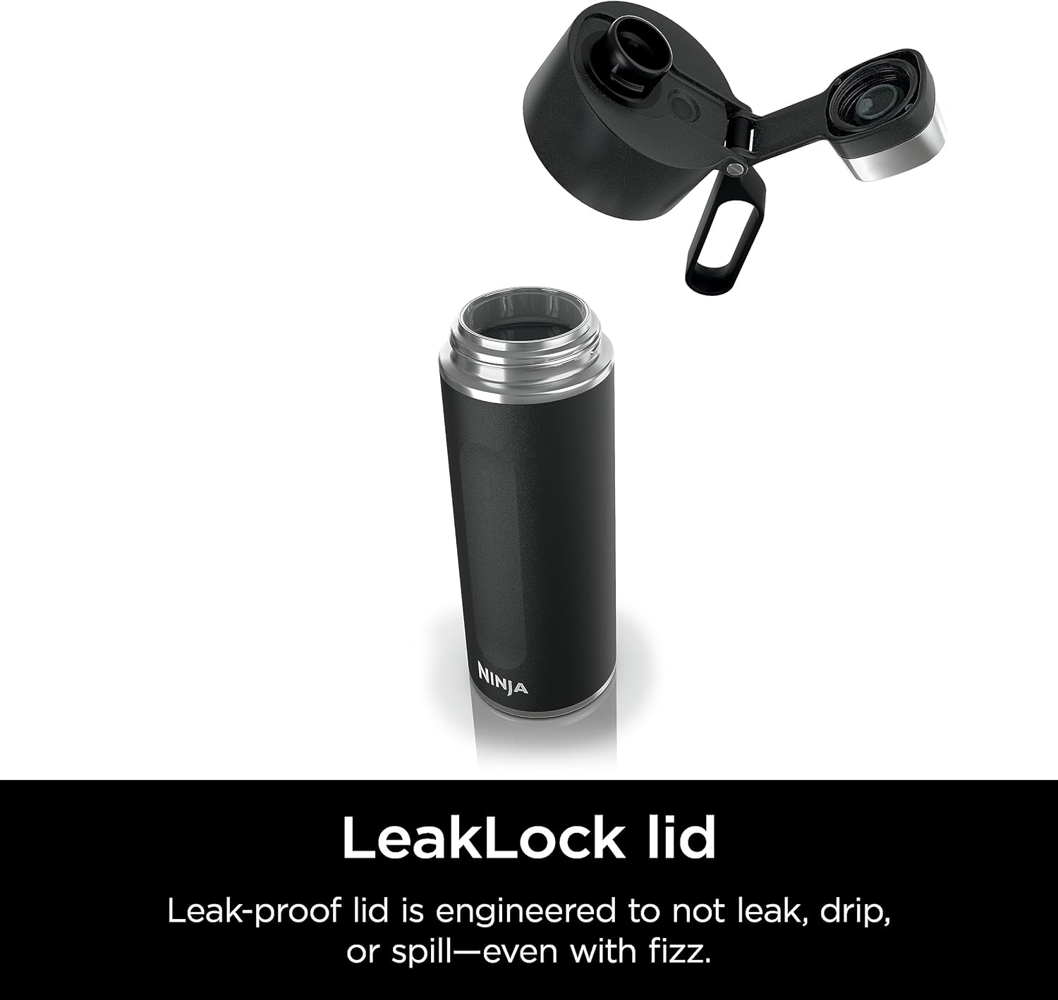 Bouteille de voyage Ninja Thirsti 709mL Noir