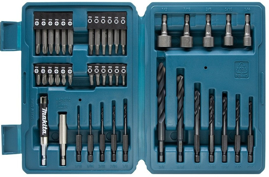 Makita Countersink & Driver Bit Assorted Accessory Kit - 33 PC