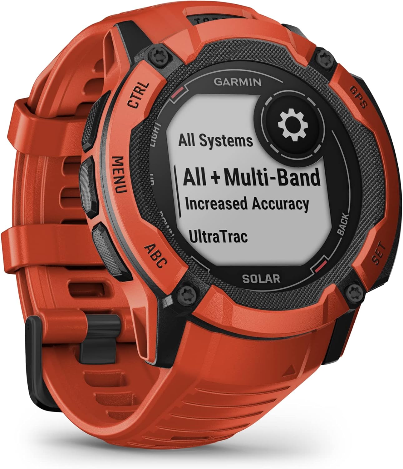 Garmin Instinct 2X Solar GPS Smartwatch - Flame Red