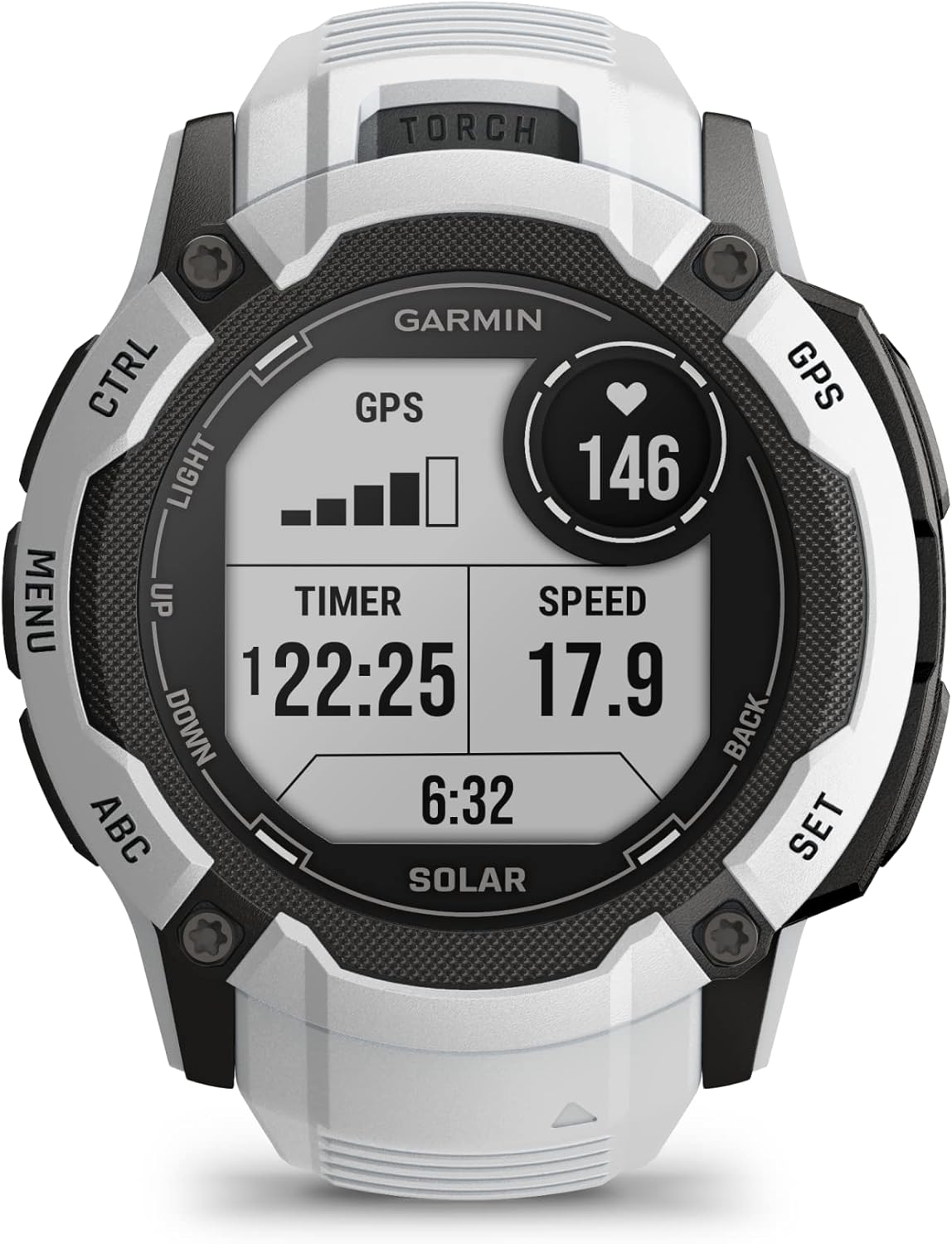 Garmin Instinct 2X Solar GPS Smartwatch - Whitestone