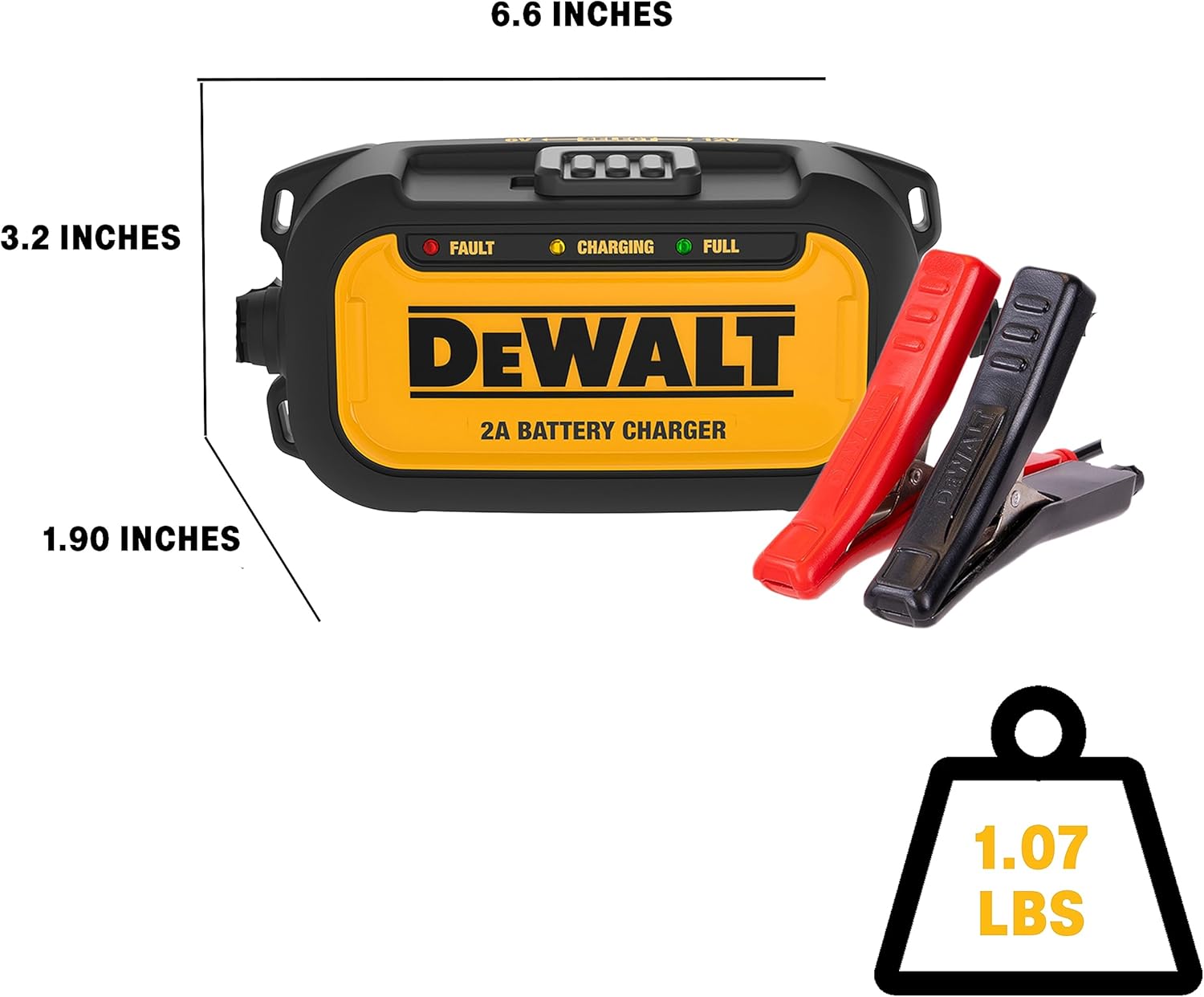 Dewalt Professional 2 Amp Automotive Battery Charger/Maintainer (chargeur/mainteneur de batterie automobile)