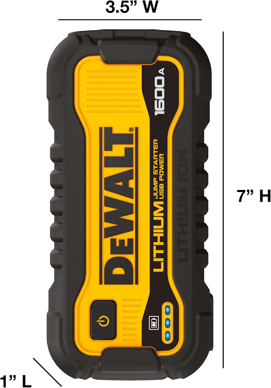 Dewalt 1600 Peak Amp Jump Starter Battery Booster & USB Power Station