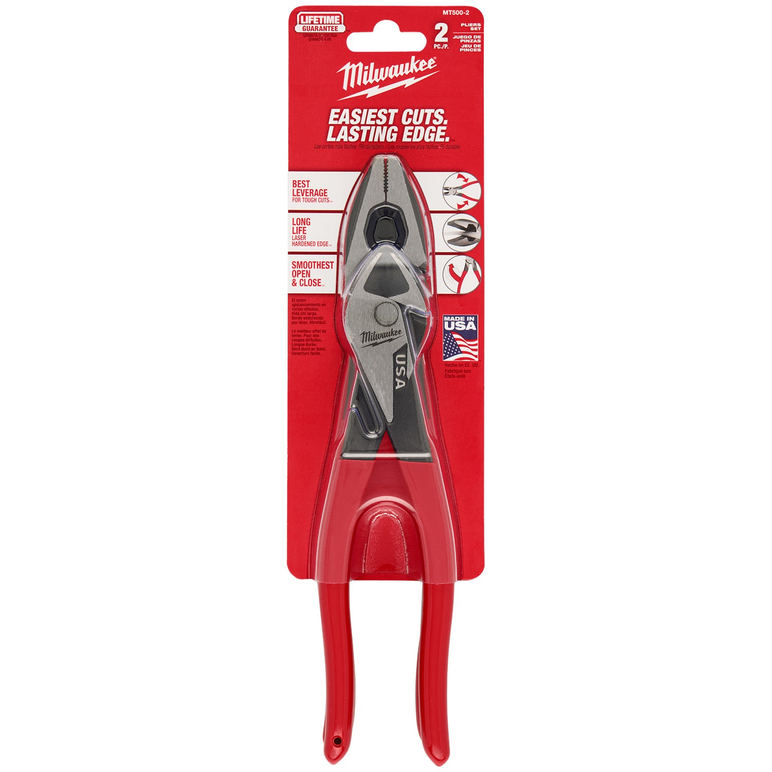 2PC Dipped Grip Cutting Pliers Set (USA)