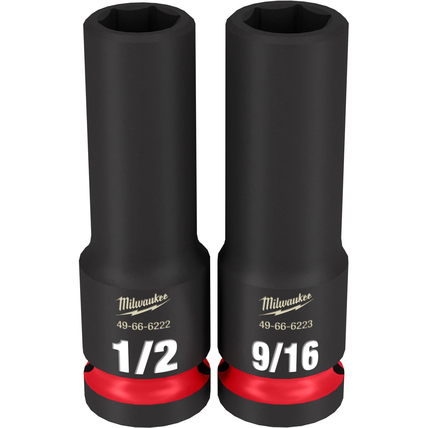 12PC SHOCKWAVE Impact Duty 1/2" Drive SAE Deep 6 Point Socket Set