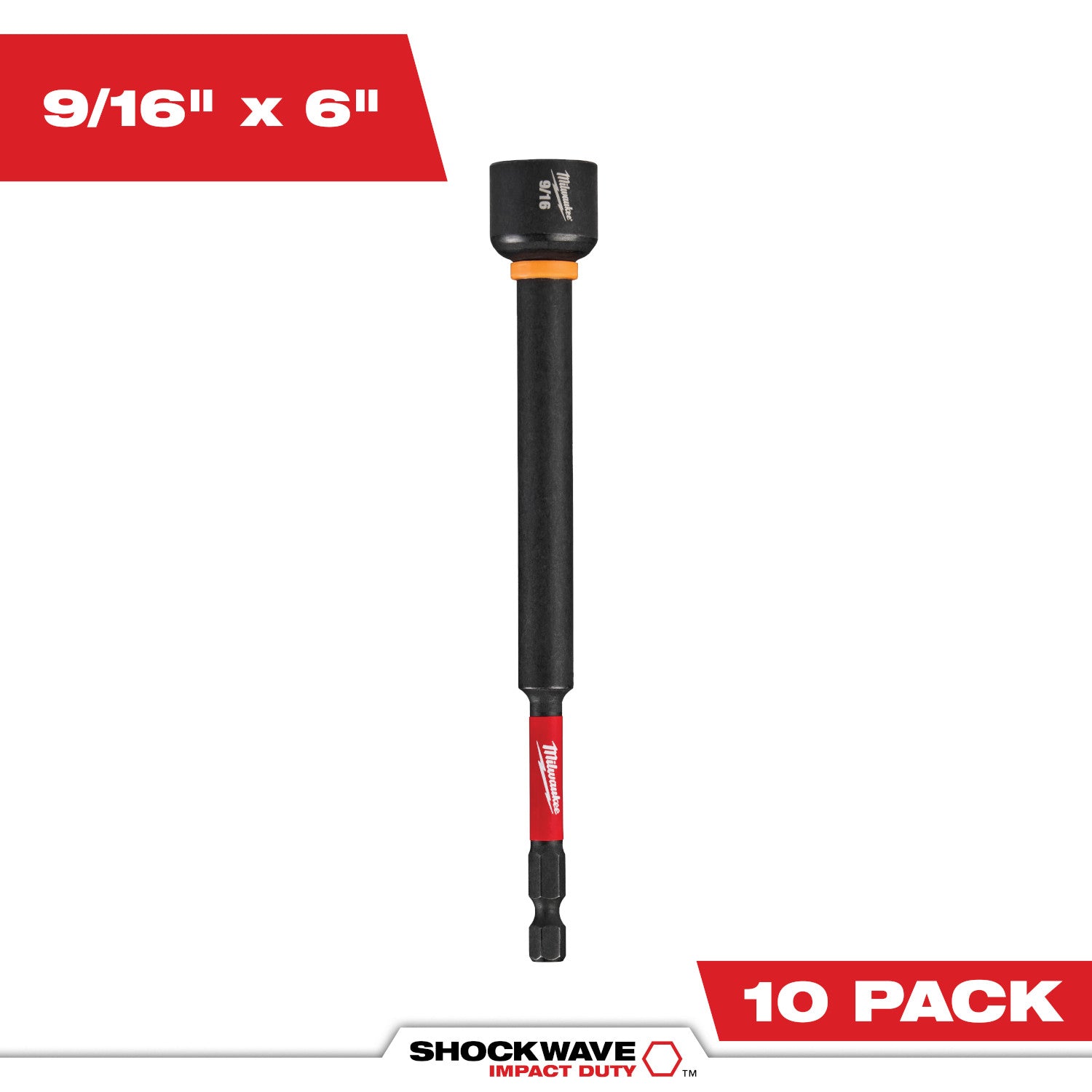 SHOCKWAVE Impact Duty 9/16" x 6" Magnetic Nut Driver - 1 Pack
