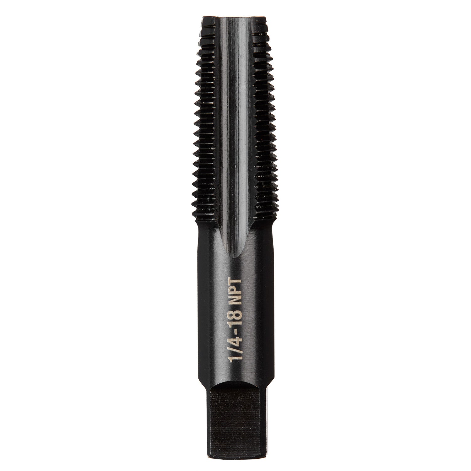 Taraud conique à cannelure droite 1/4"-18 NPT