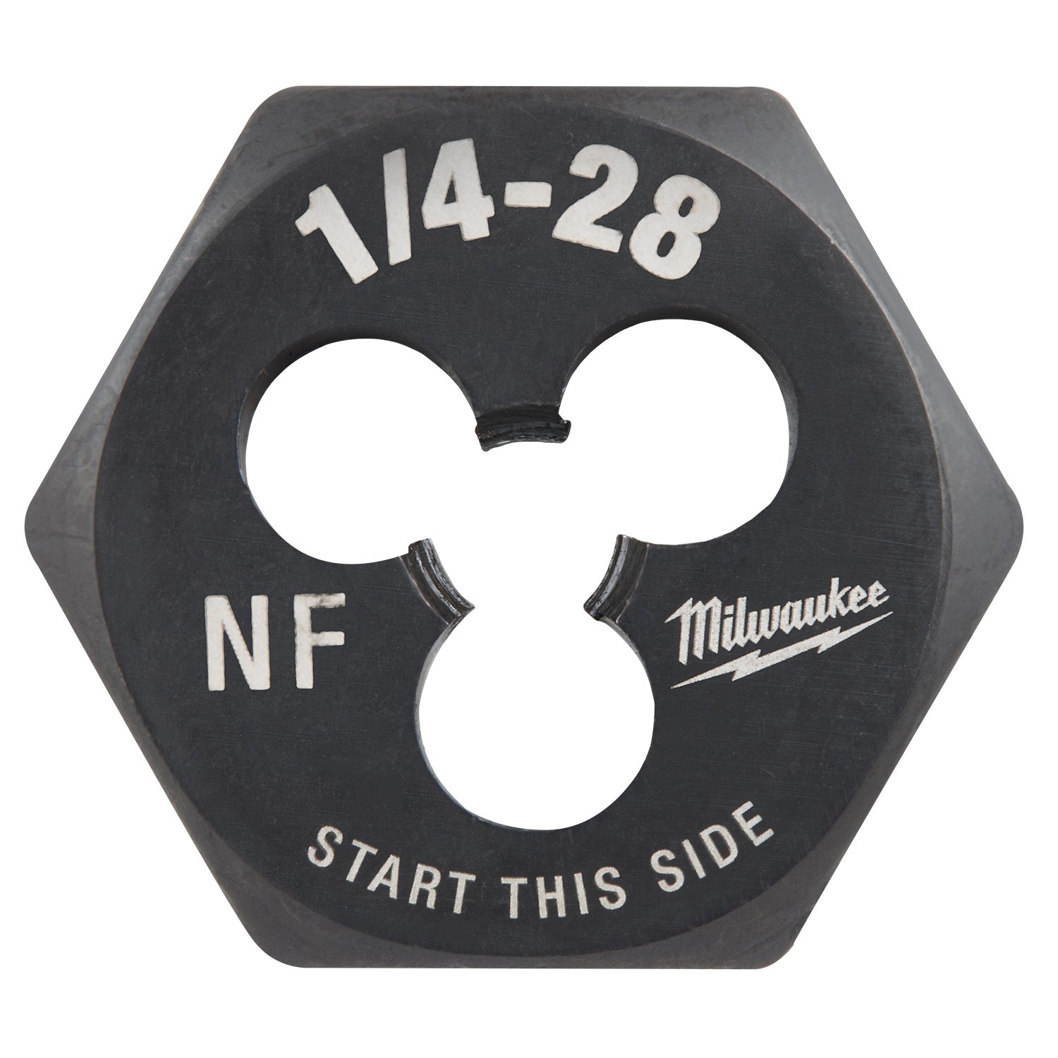Filière de filetage hexagonal 1/4"-28 NF 1 pouce