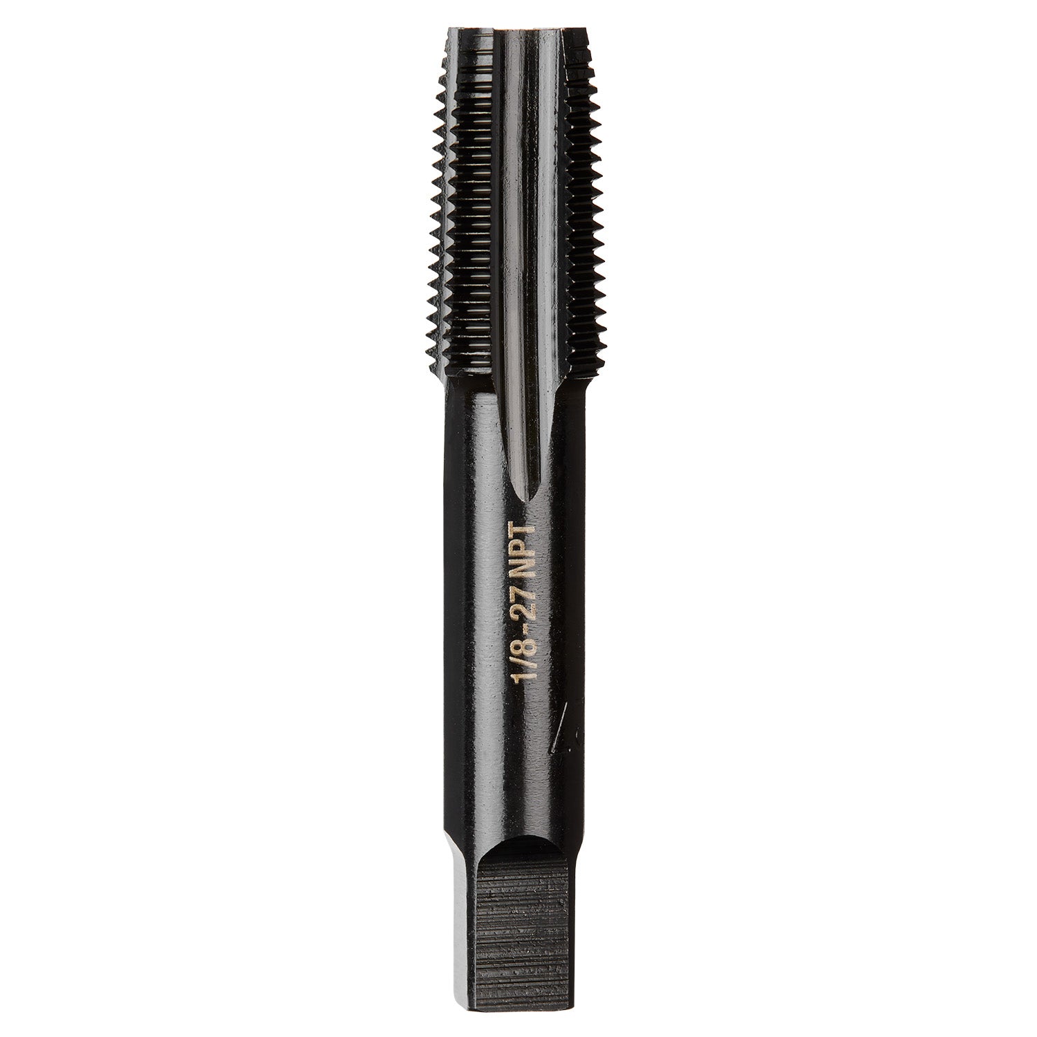 1/8"-27 NPT Robinet conique à cannelure droite