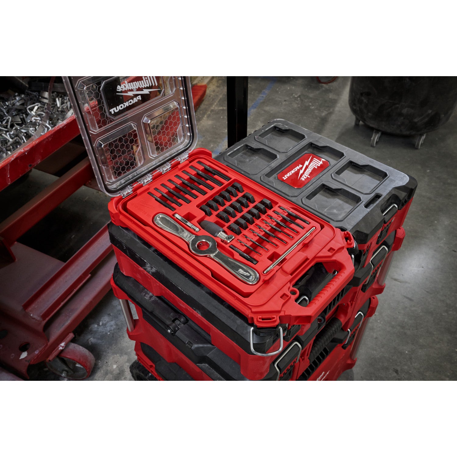 38PC SAE Tap & Die PACKOUT Set w/ HEX-LOK 2-in-1 Handle