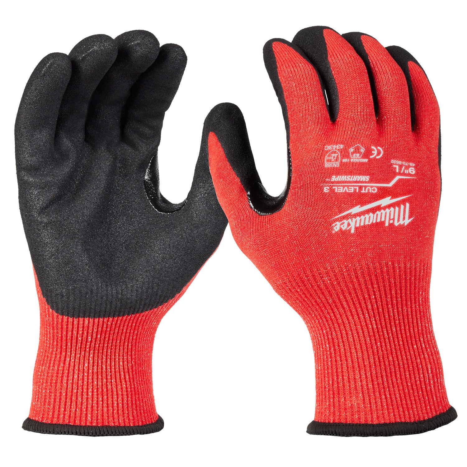 Gants enduits de nitrile de niveau 3 - L (48-73-8632)