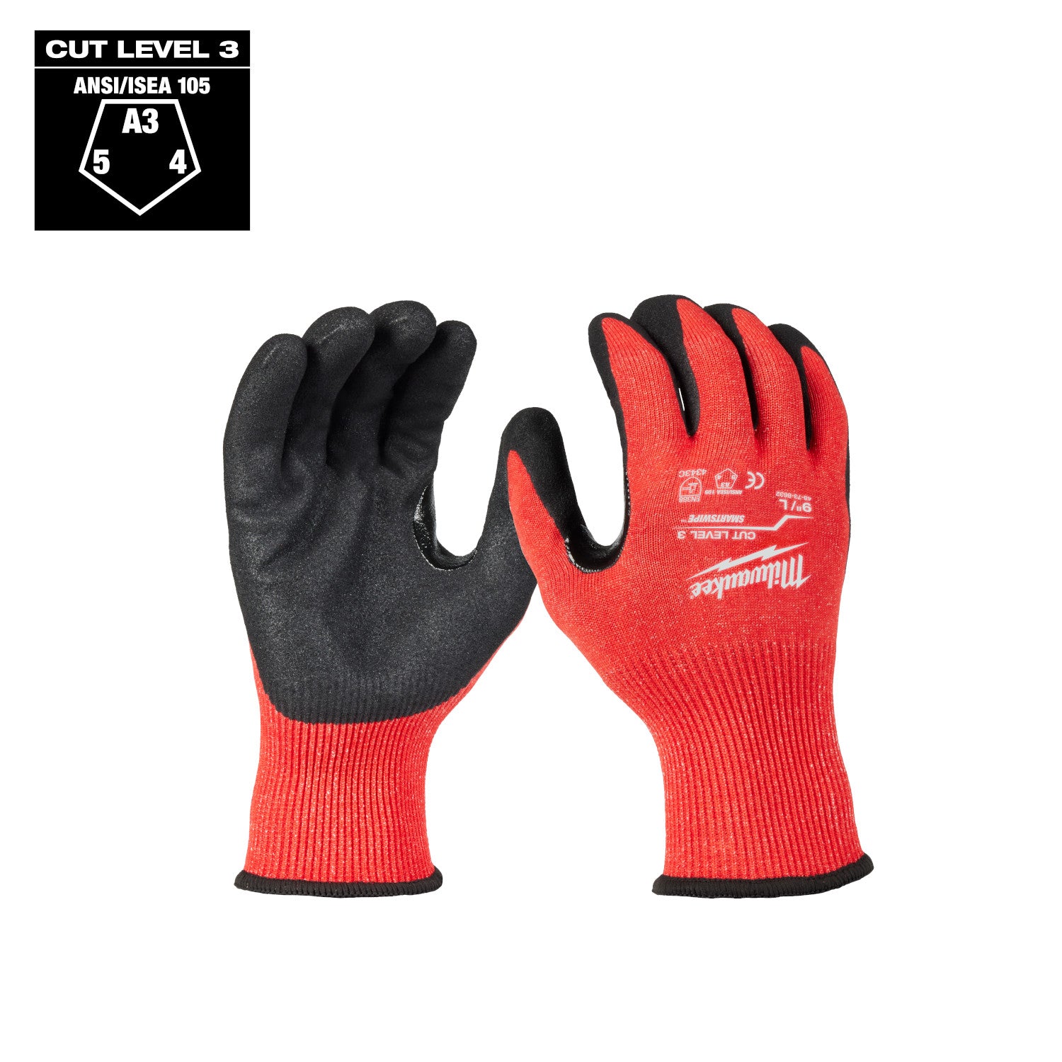 Gants enduits de nitrile de niveau 3 - L (48-73-8632)