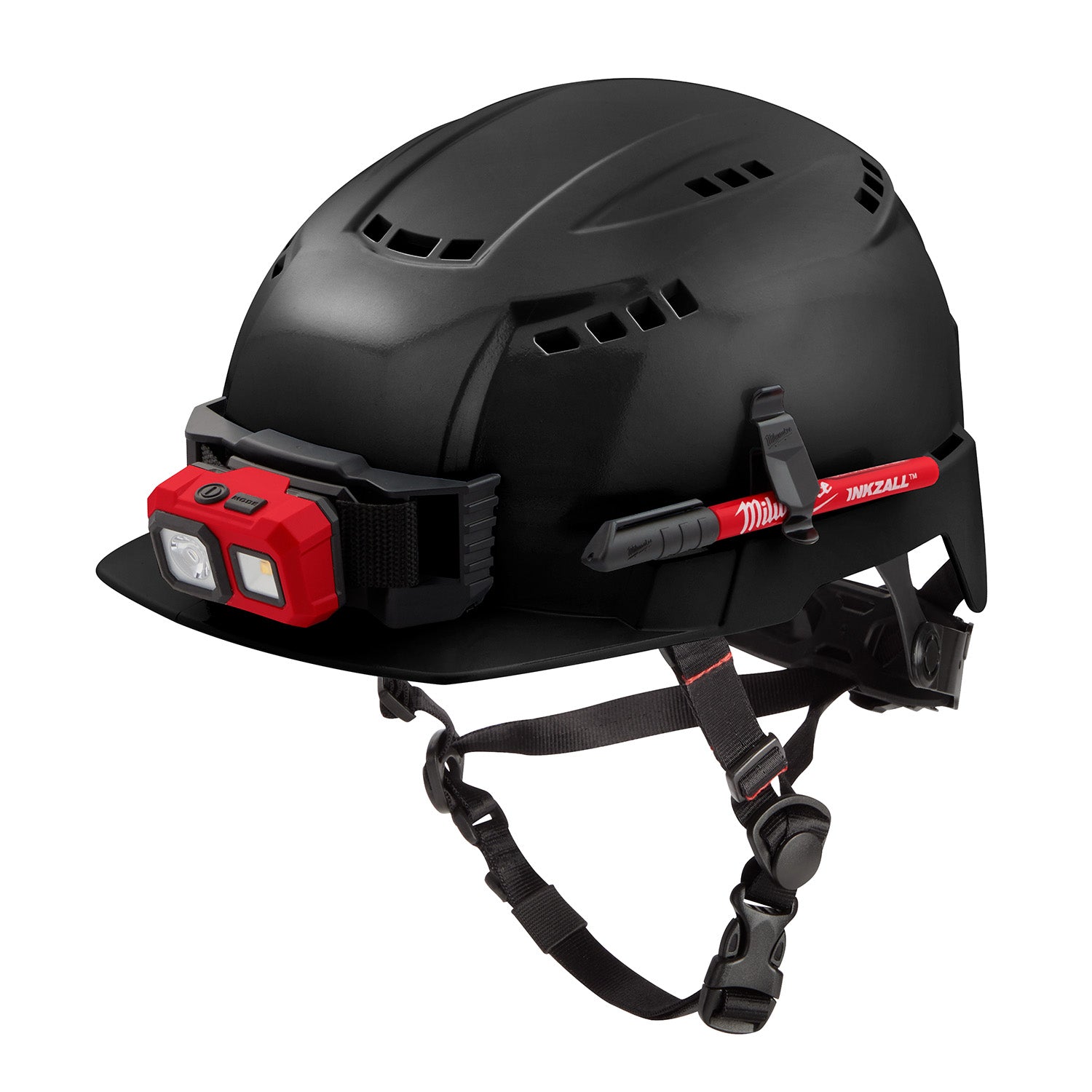 BOLT Black Front Brim Vented Safety Helmet (USA) - Type 2, Class C