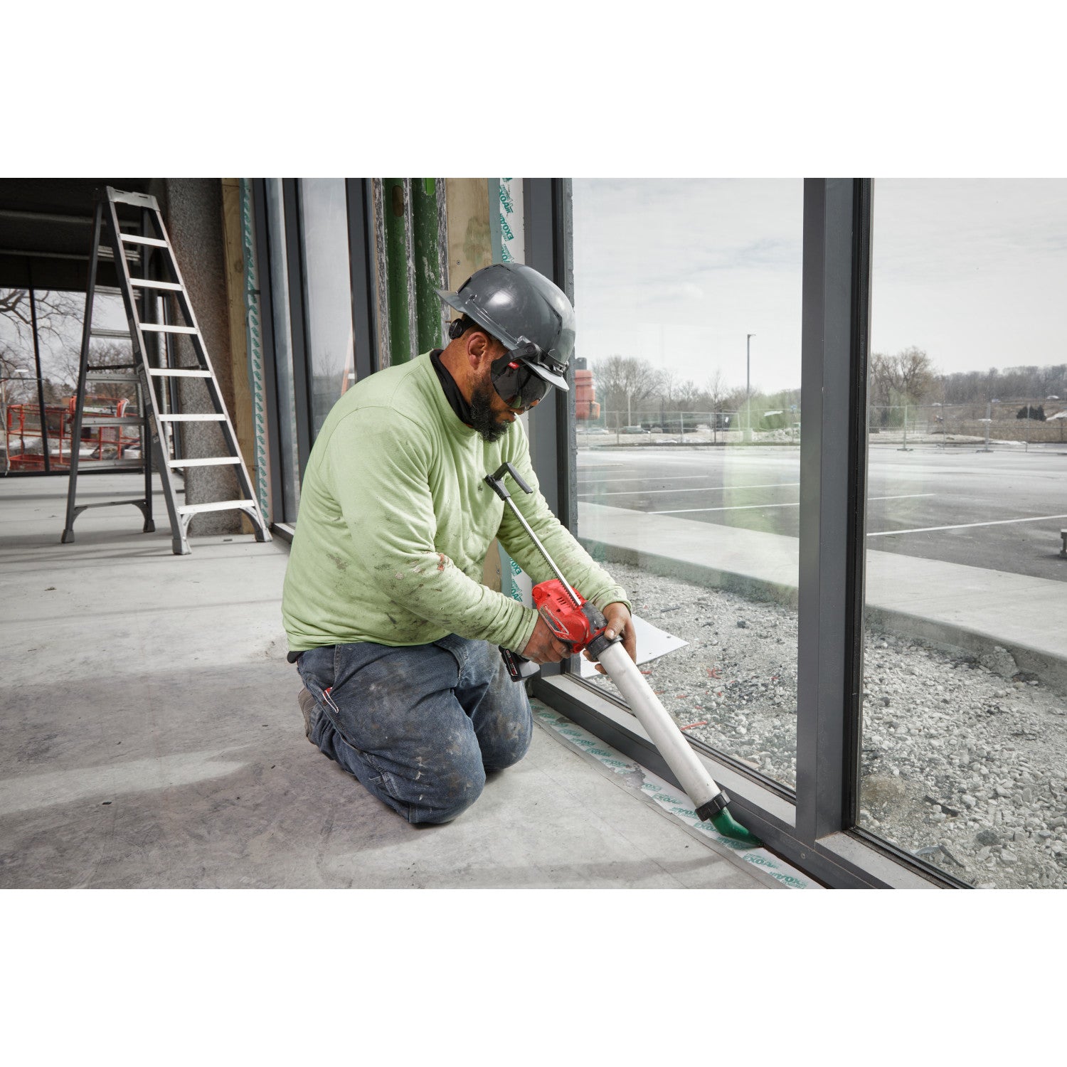 BOLT Eye Visor - Tinted Dual Coat Lens (Compatible with Milwaukee Safety Helmets & Hard Hats)