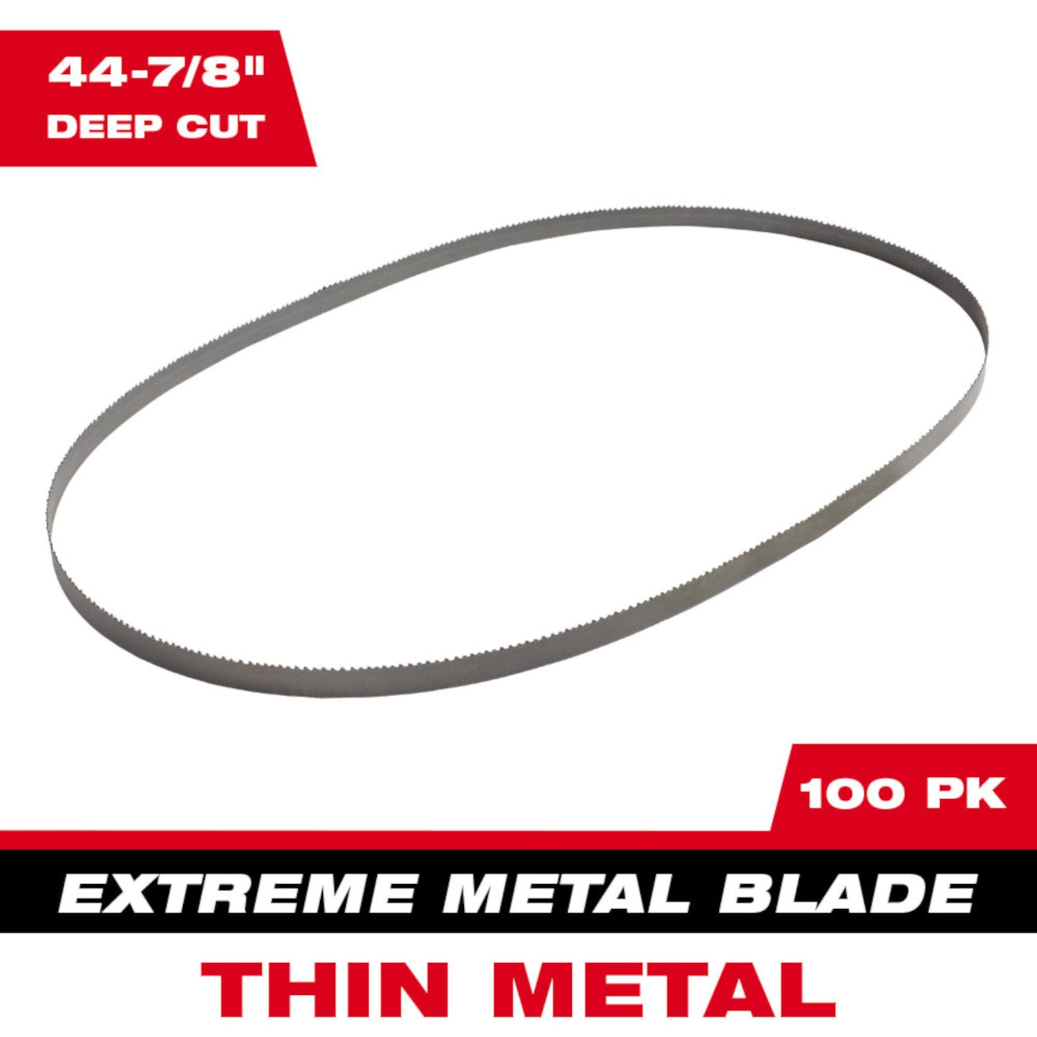 Lame de scie à ruban à coupe profonde pour métal extrêmement mince 44-7/8" - 10 pièces