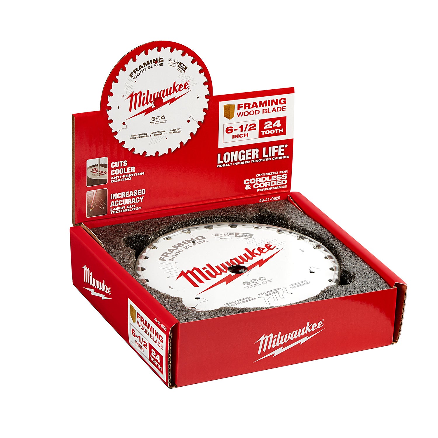 6-1/2" 24T Framing Circular Saw Blades - 1 Pack