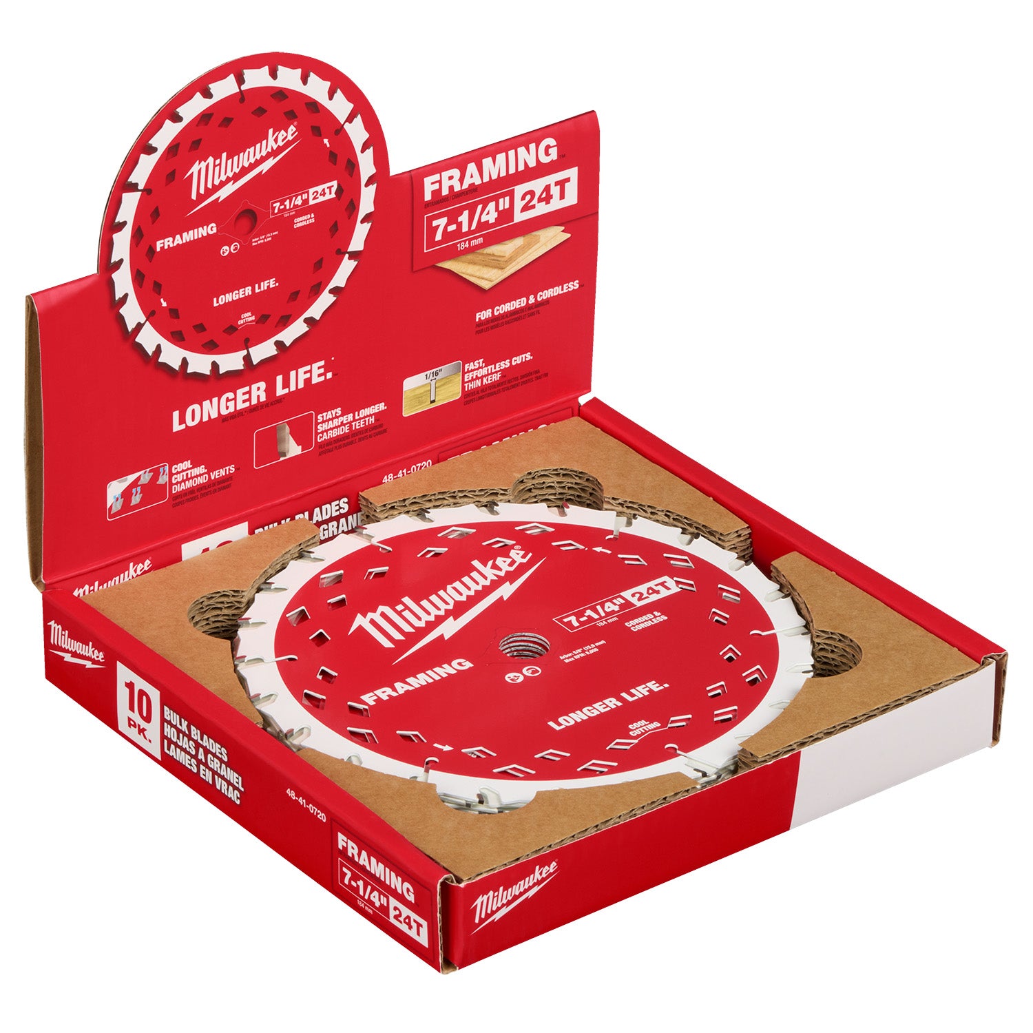 7-1/4" 24T Framing Circular Saw Blades - 1 Pack