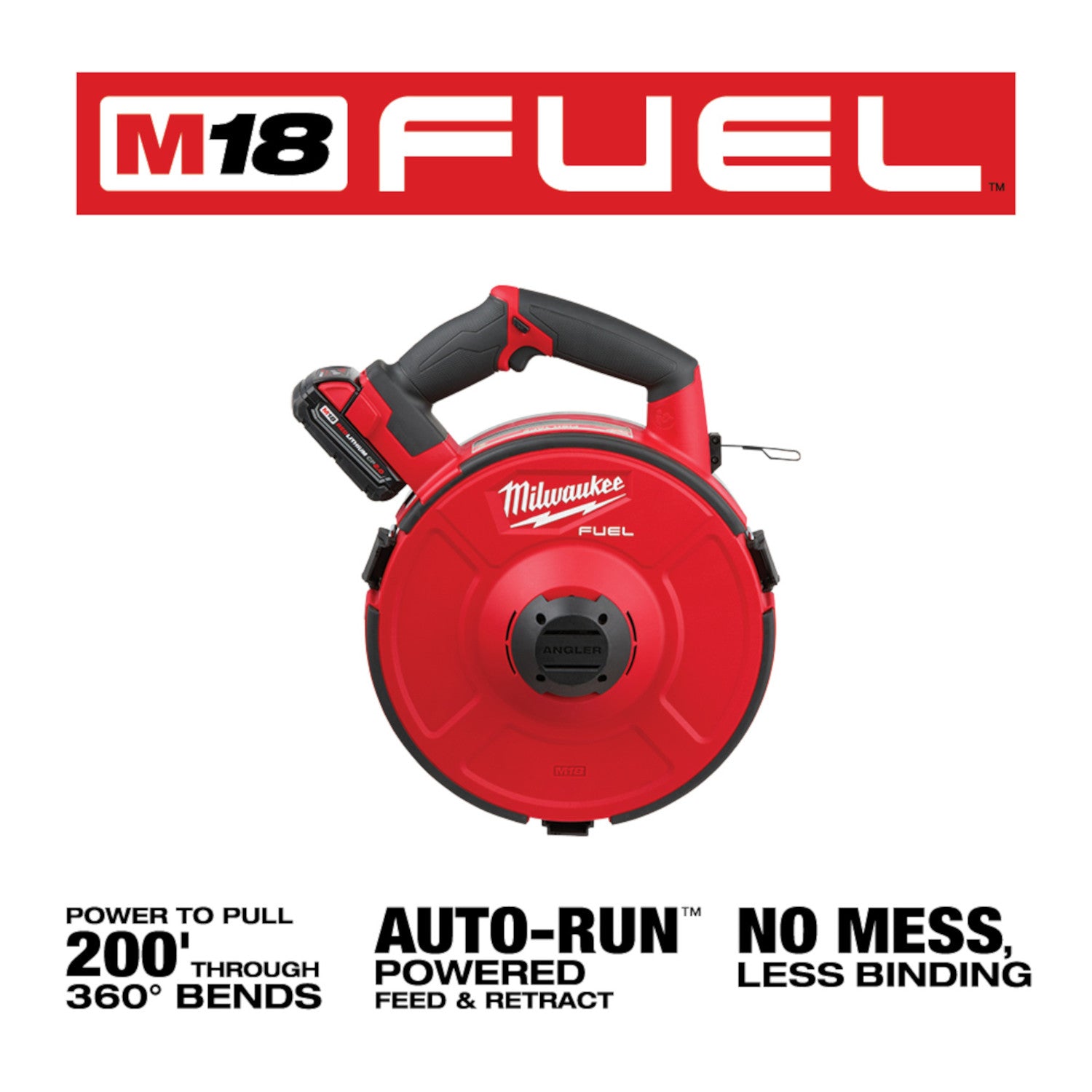 M18 FUEL ANGLER 240' x 1/8" Steel Pulling Fish Tape Replacement Cartridge
